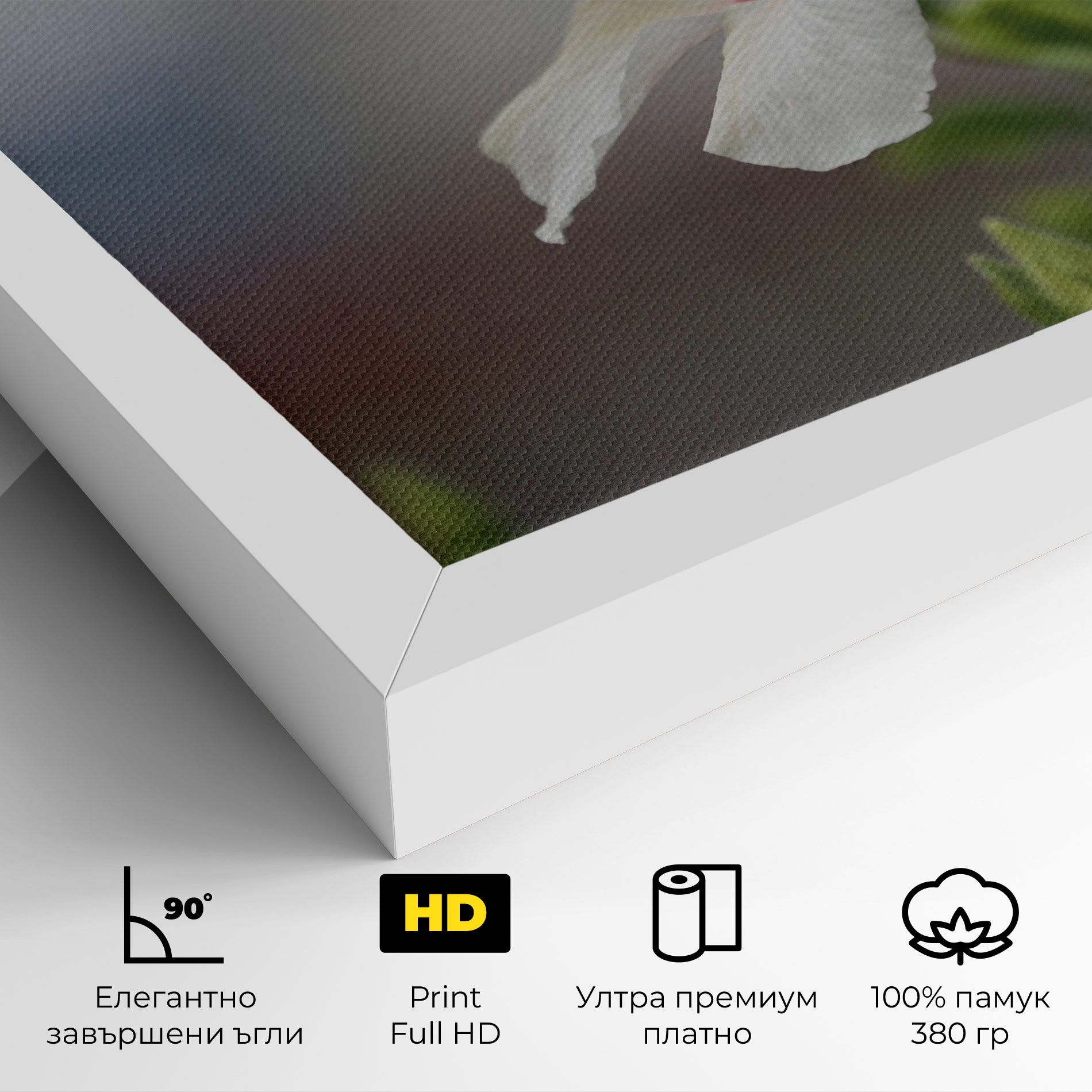 Exotic White Flower mockup 4