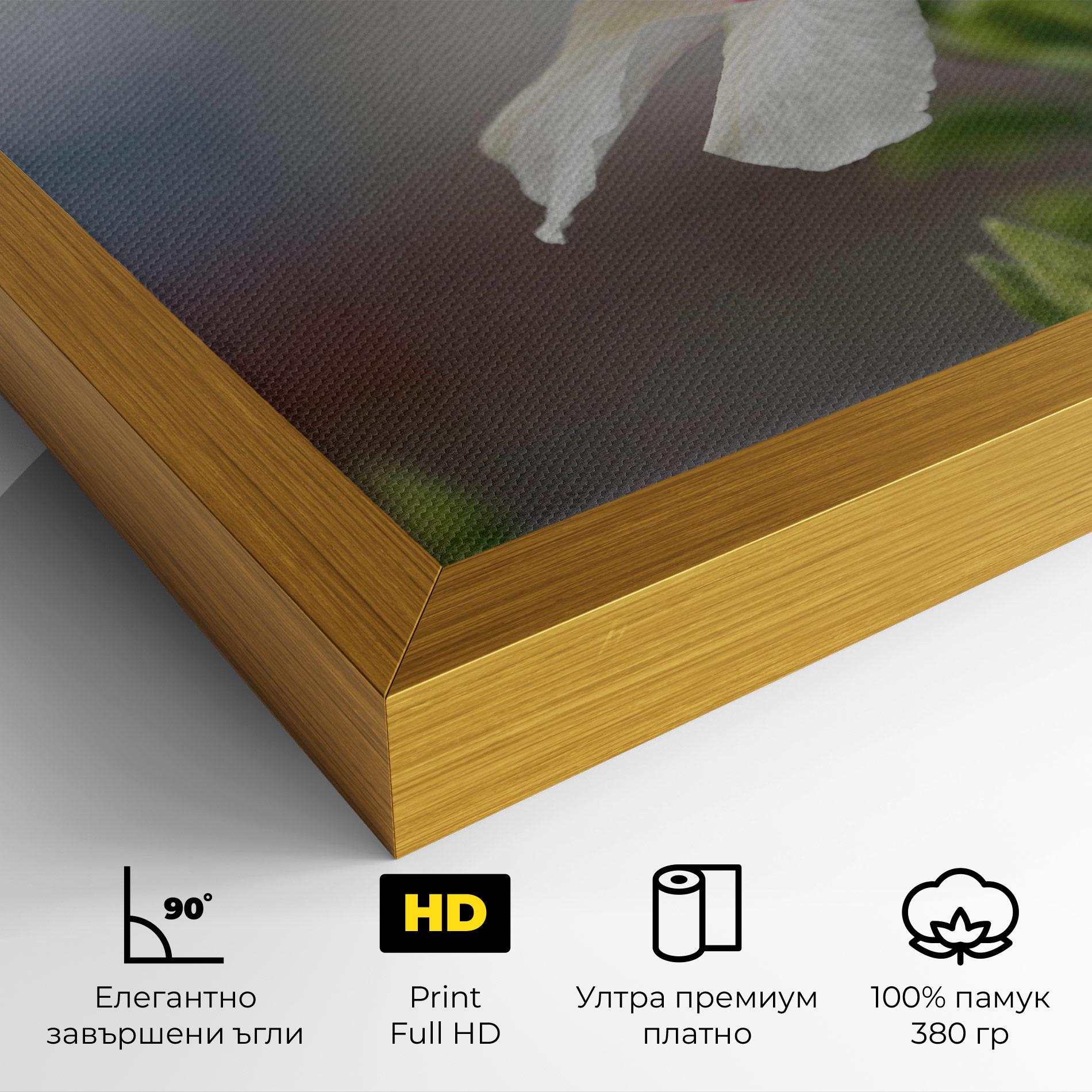 Картина на платно Exotic White Flower mockup 4