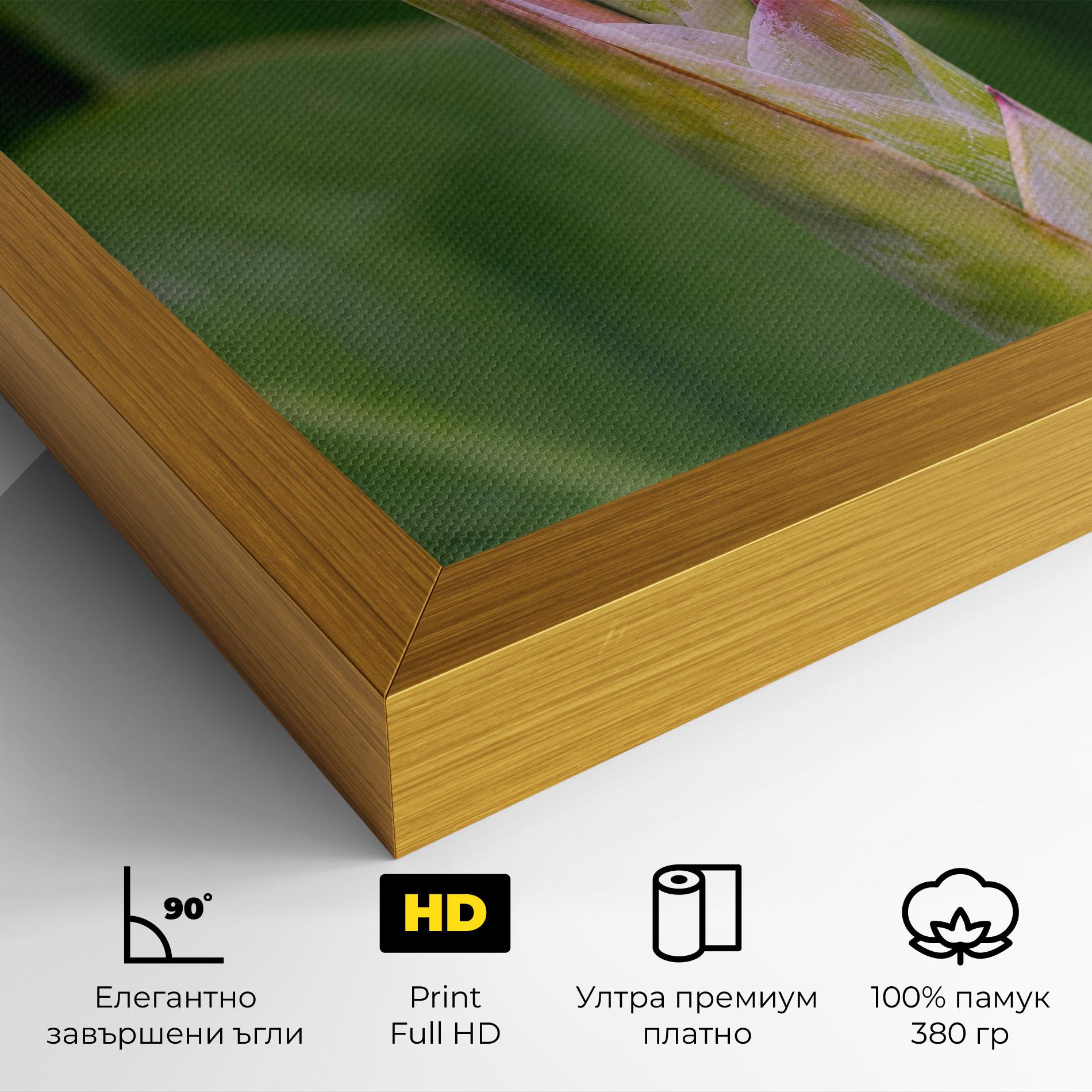 Картина на платно Light Pink Exotic mockup 4