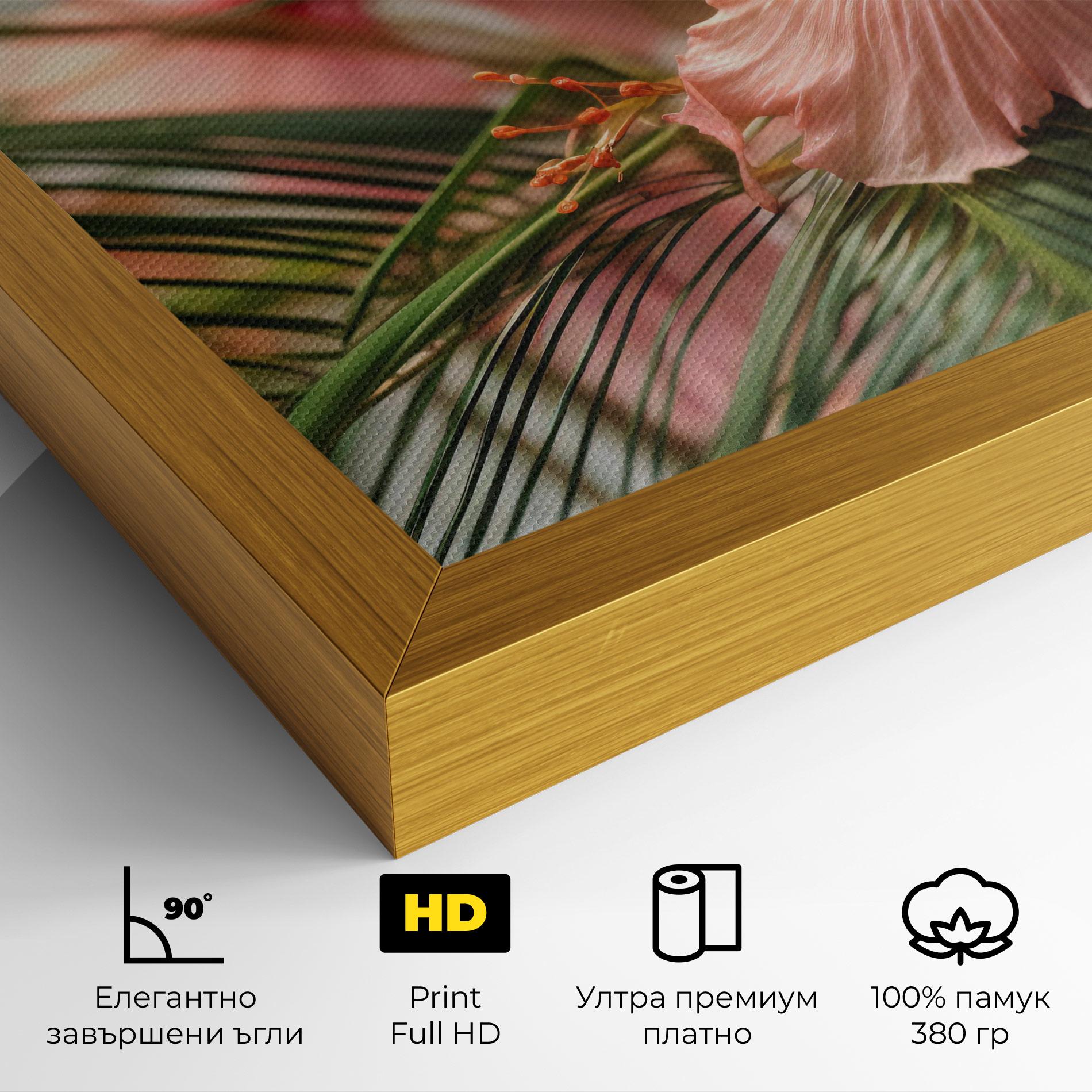 Картина на платно Sunset Exotic Flower mockup 4