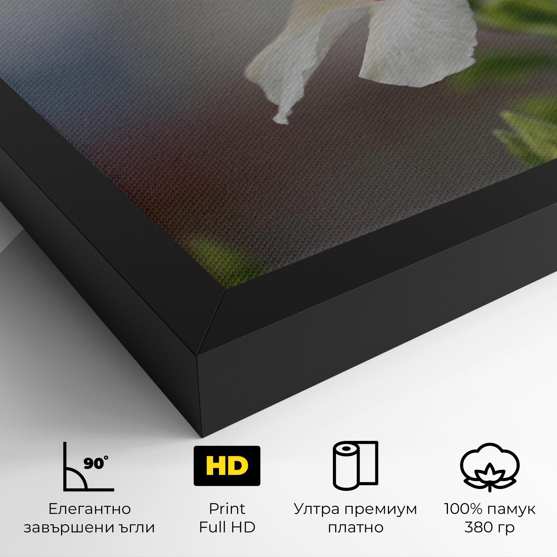 Картина на платно Exotic White Flower mockup 4