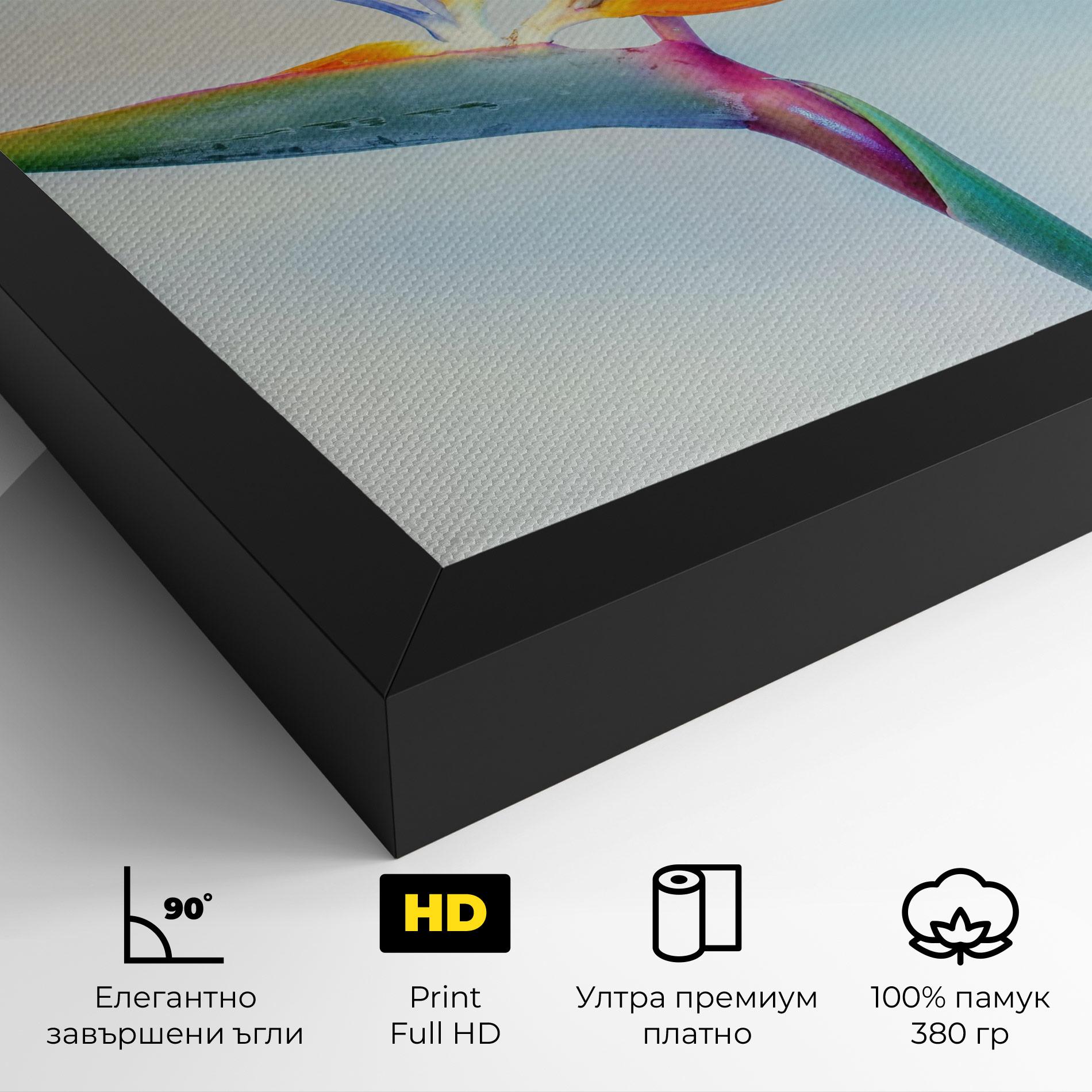 Картина на платно Green Orange Exotic mockup 4