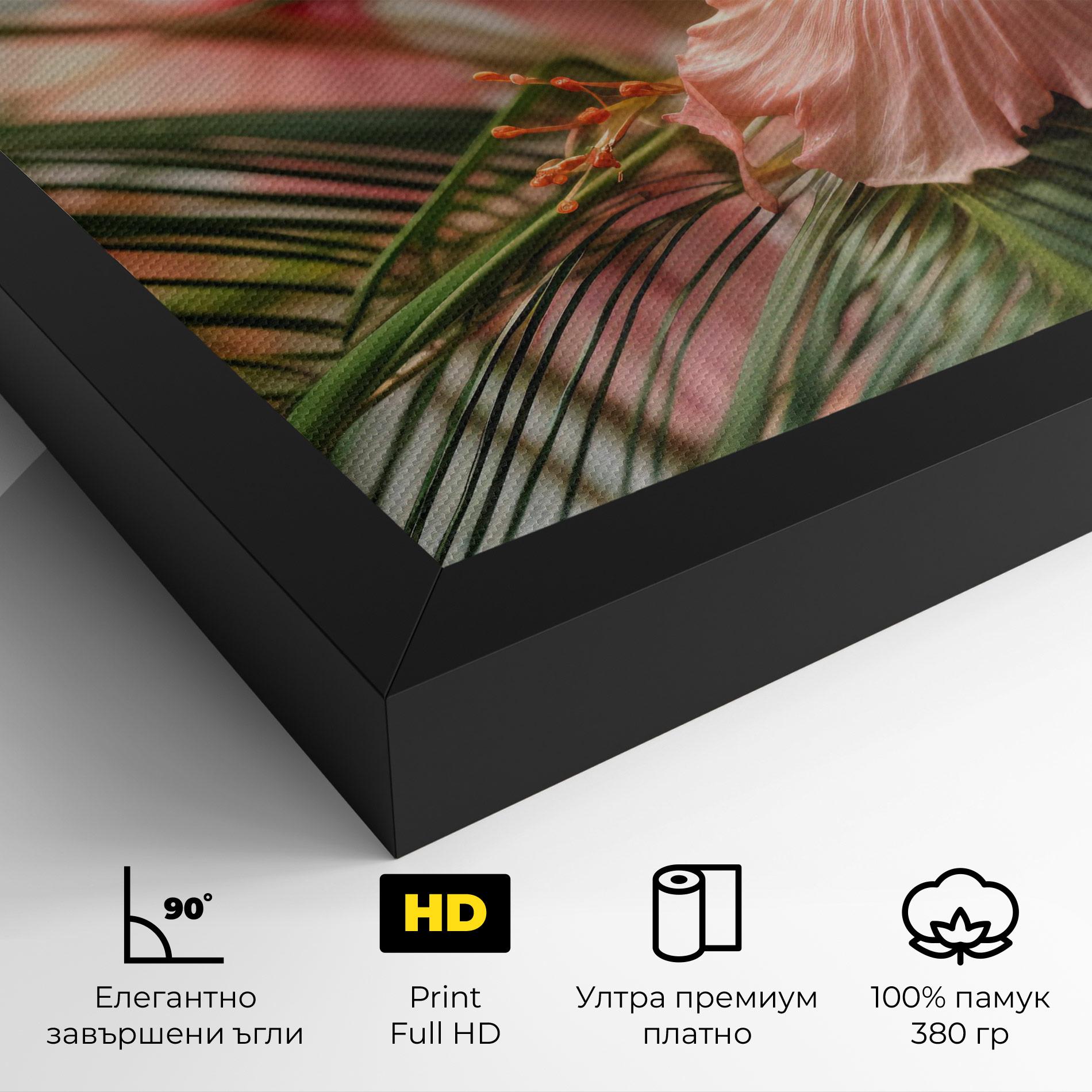 Картина на платно Sunset Exotic Flower mockup 4