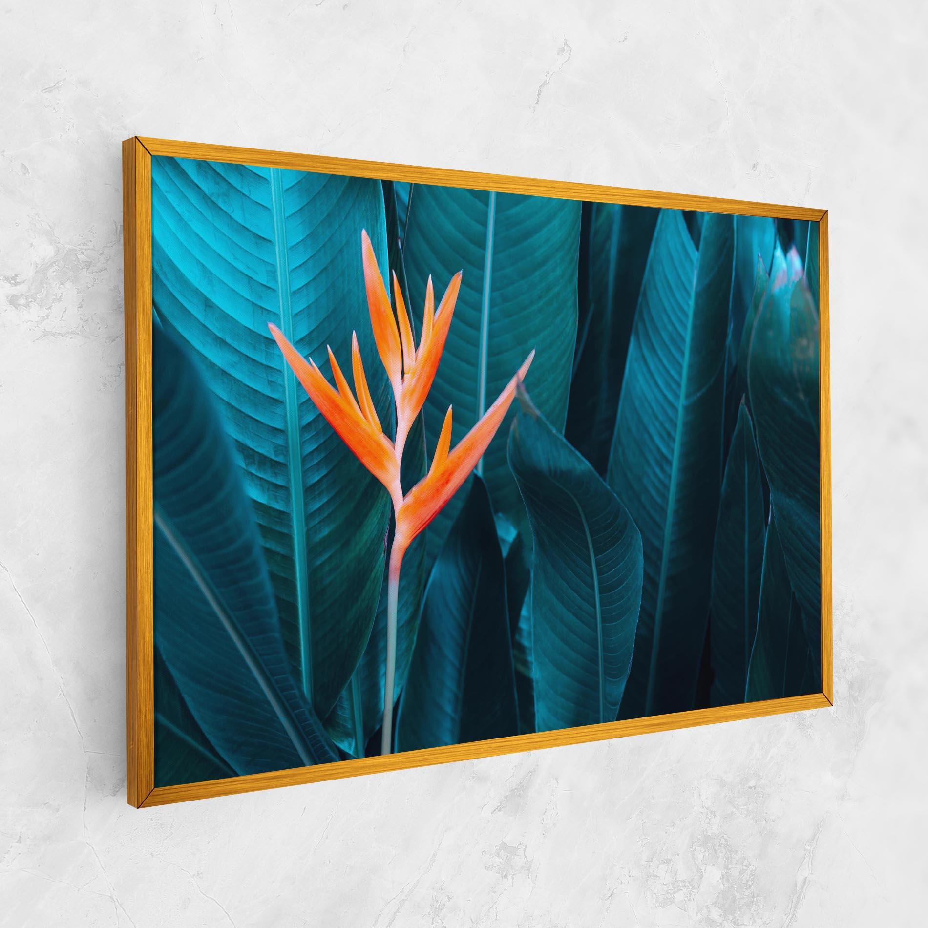 Картина на платно Orange Green Exotic mockup 1