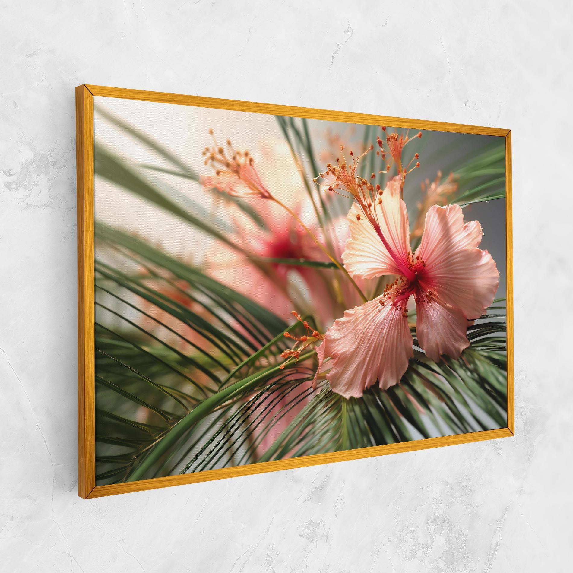 Картина на платно Sunset Exotic Flower mockup 1