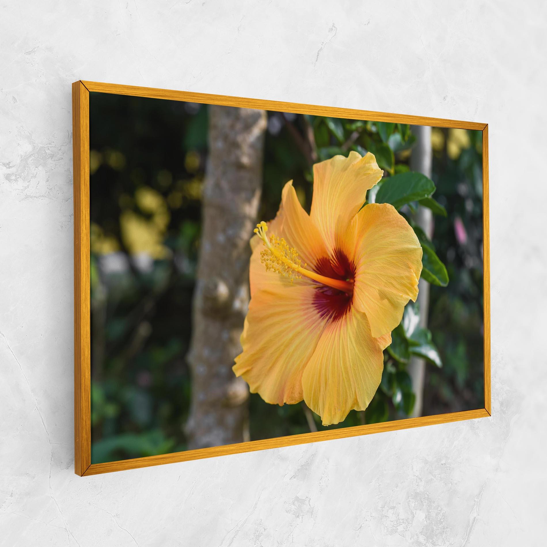 Картина на платно Yellow Hibiscus mockup 1