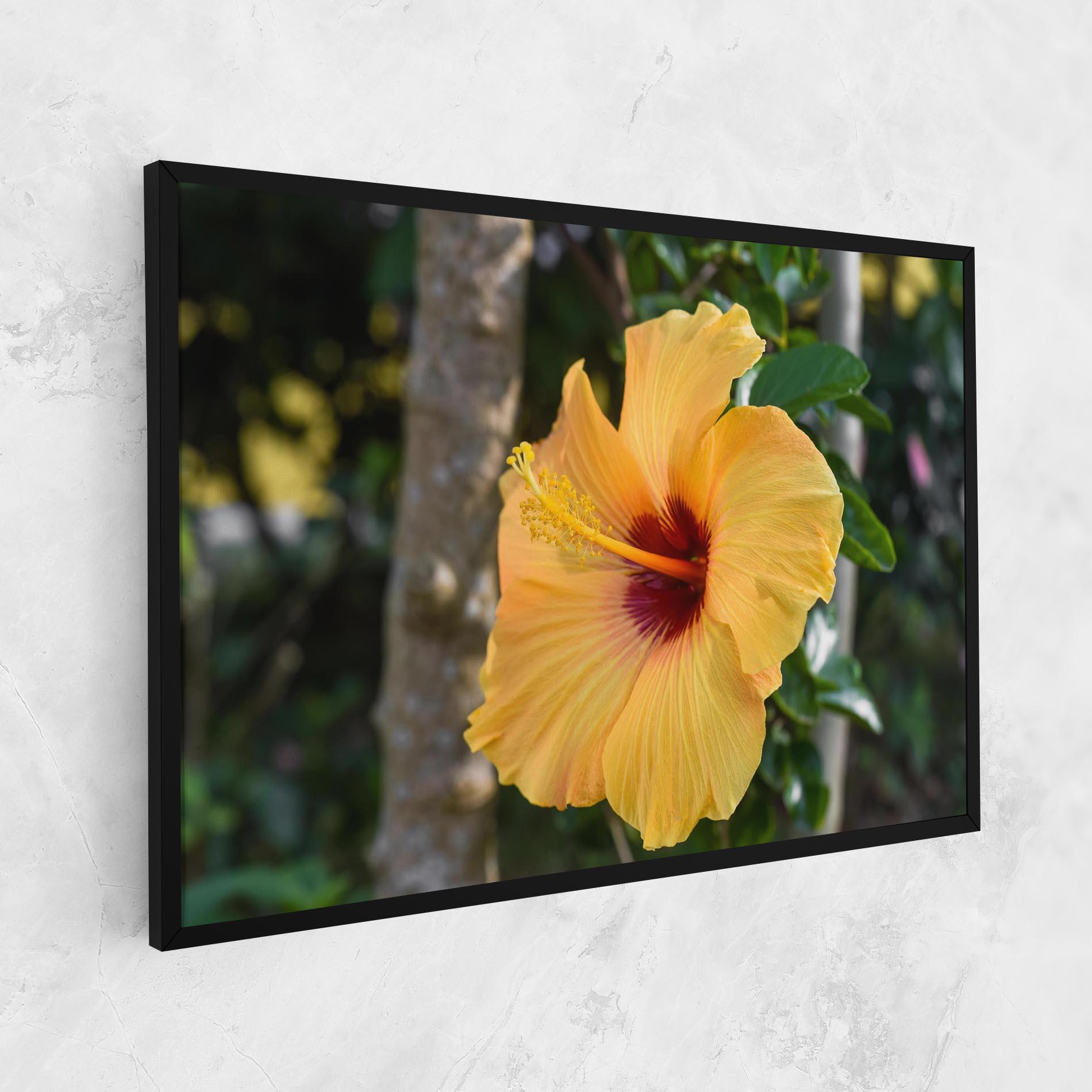 Картина на платно Yellow Hibiscus mockup 1