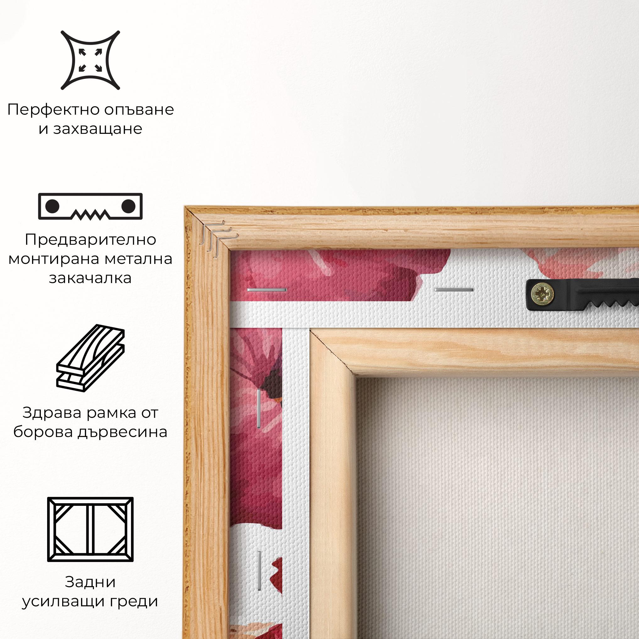 Картина на платно Exotic Flower Paint mockup 5