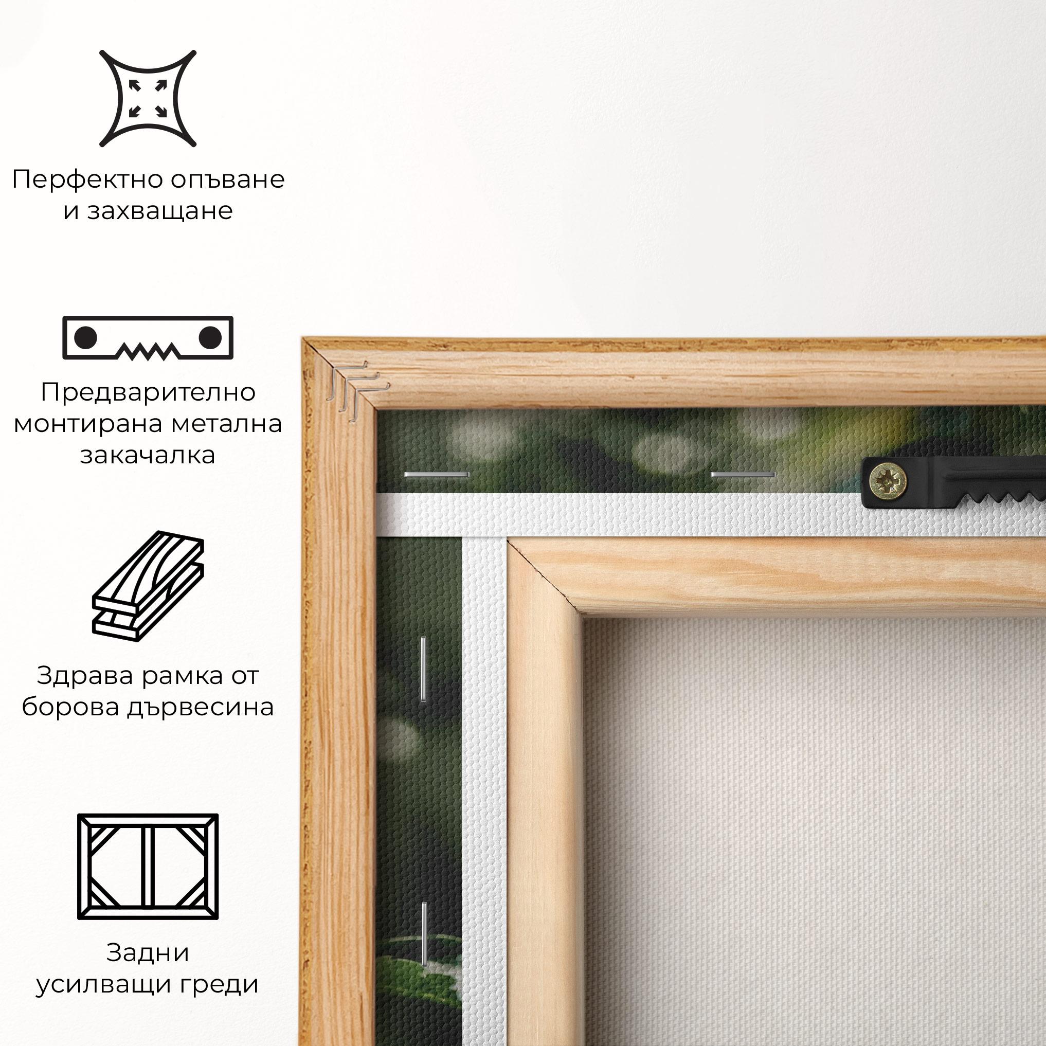 Картина на платно Yellow Pretty Exotic mockup 5