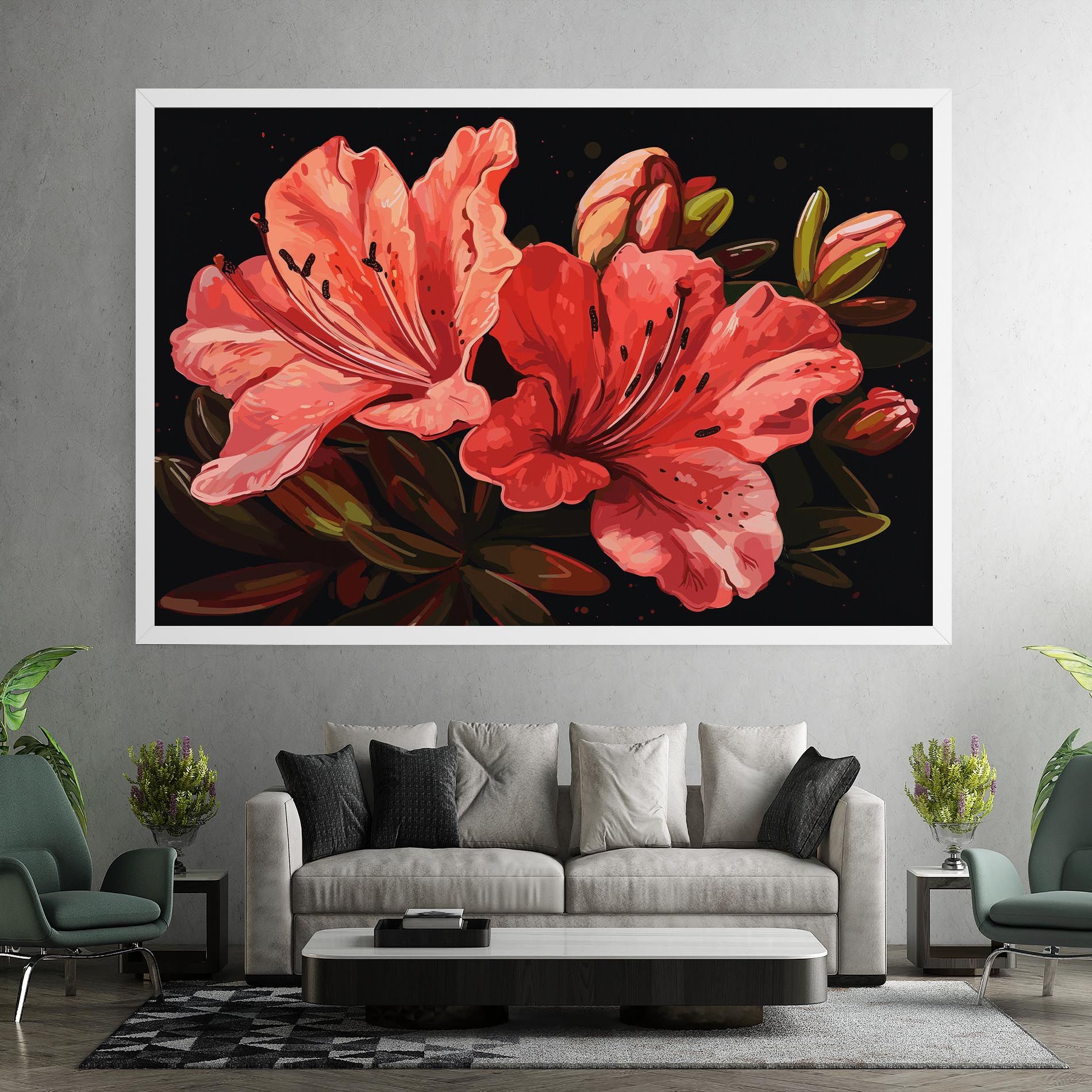 Art Exotic Flower mockup 7