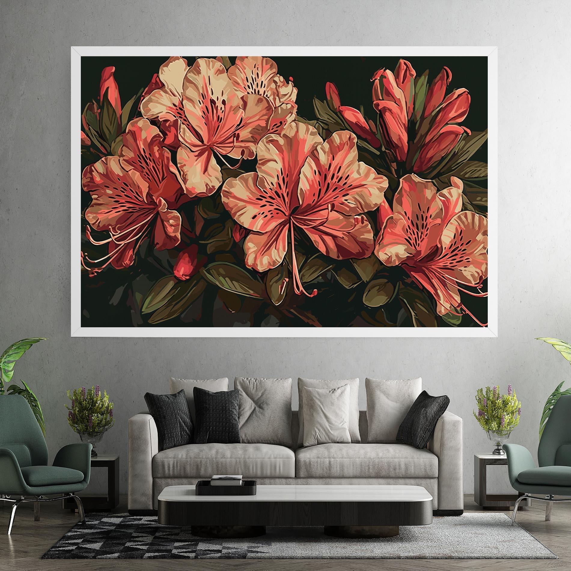 Картина на платно Cream Exotic Art mockup 7