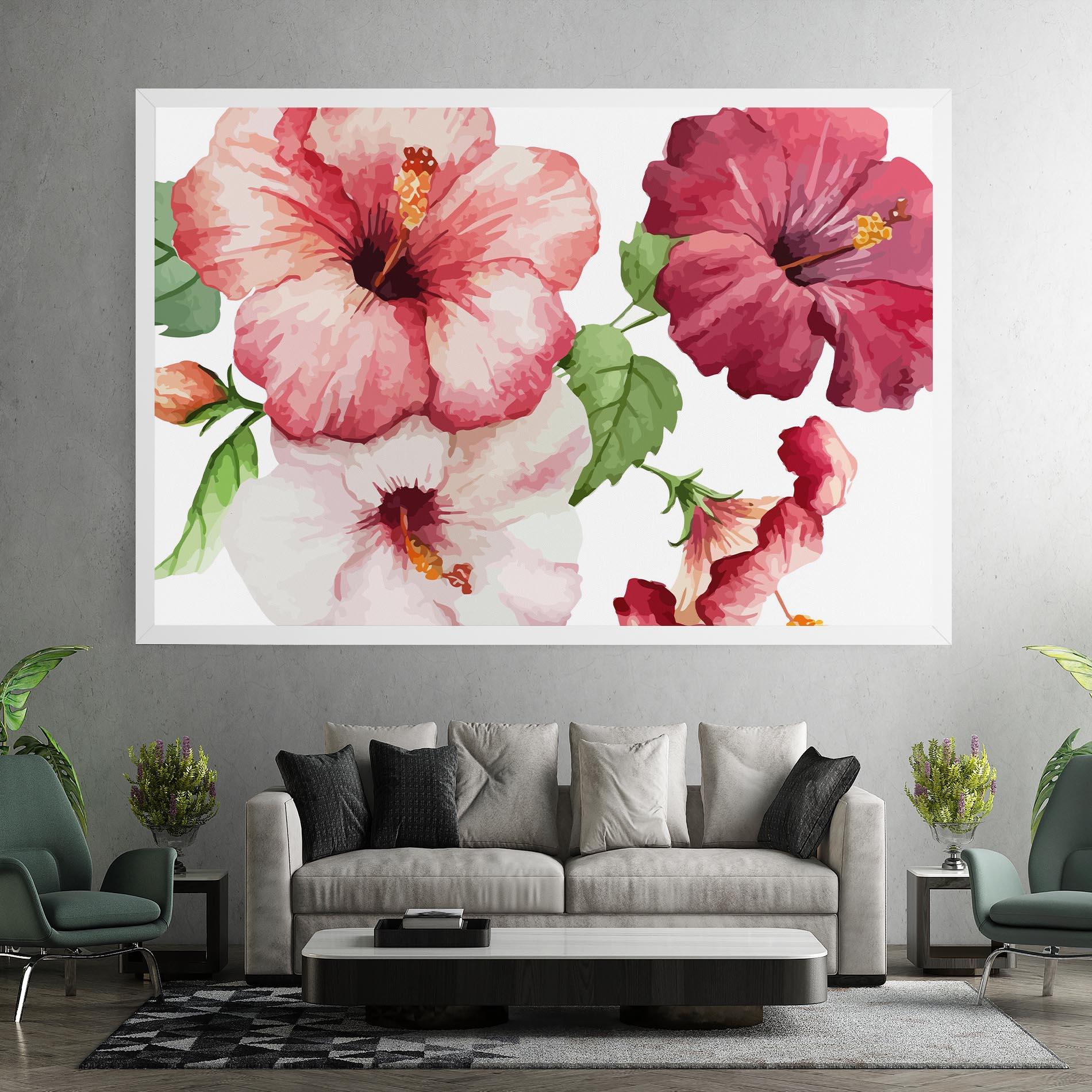 Картина на платно Exotic Flower Paint mockup 7