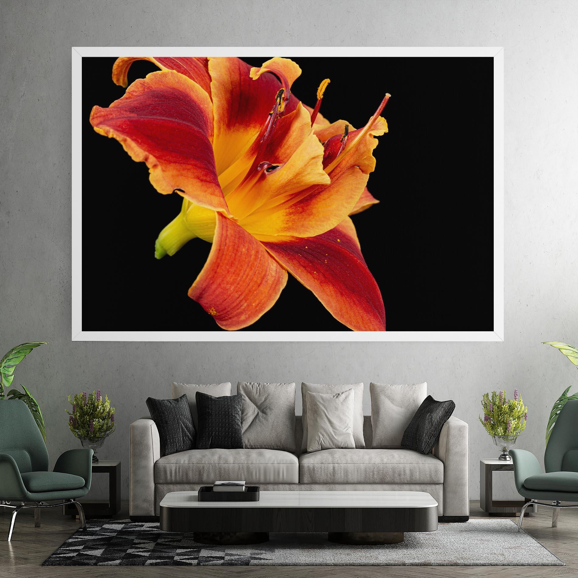 Картина на платно Exotic Orange Red mockup 7