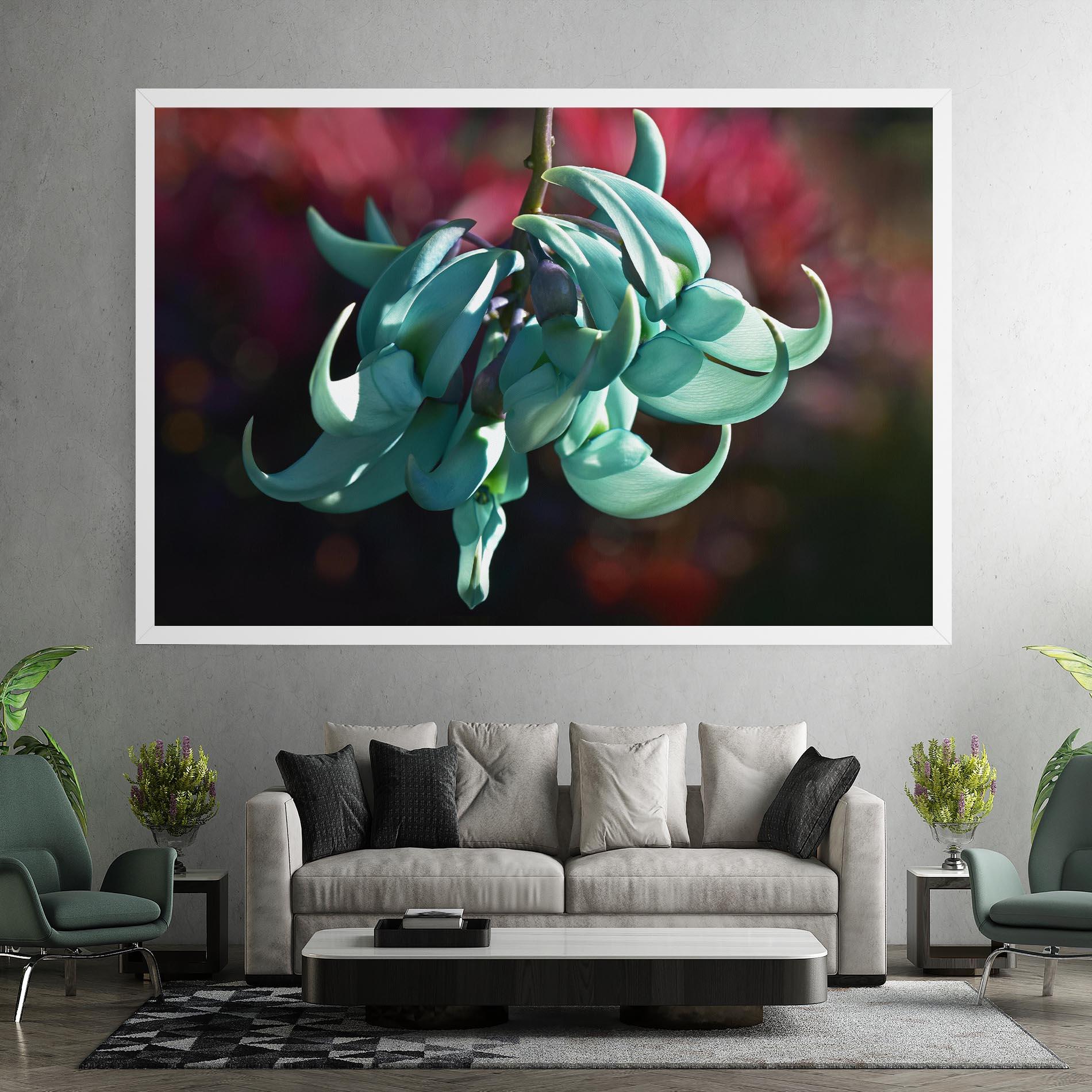 Картина на платно Pastel Green Plant mockup 7