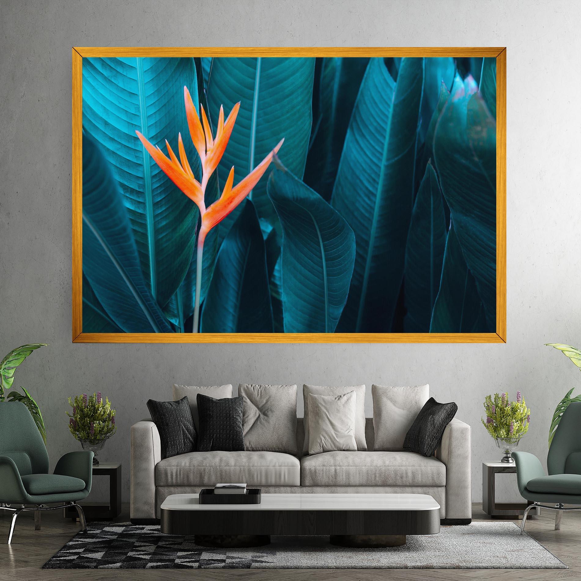 Картина на платно Orange Green Exotic mockup 7