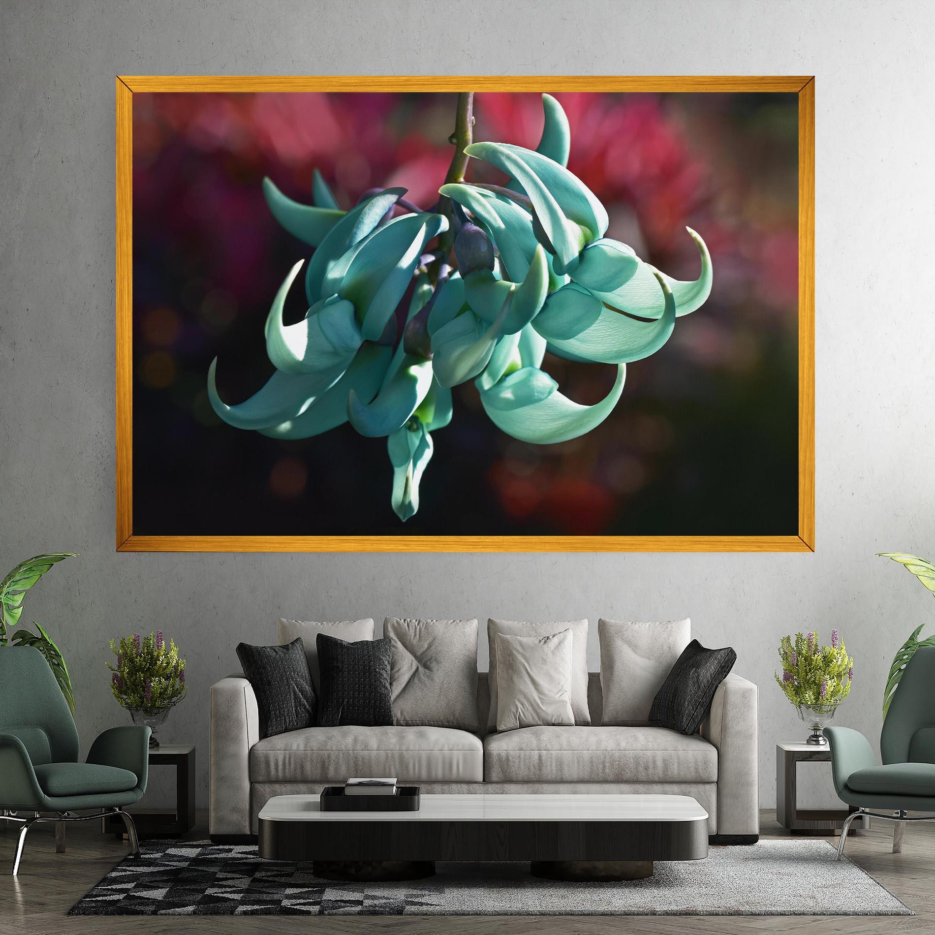 Картина на платно Pastel Green Plant mockup 7