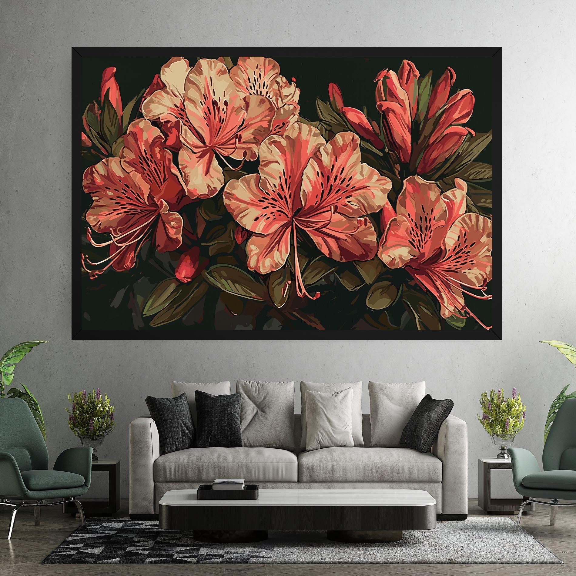 Картина на платно Cream Exotic Art mockup 7