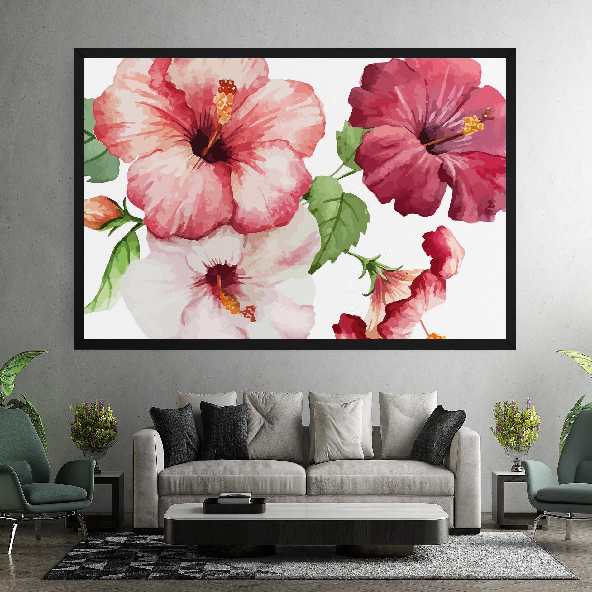 Картина на платно Exotic Flower Paint mockup 7