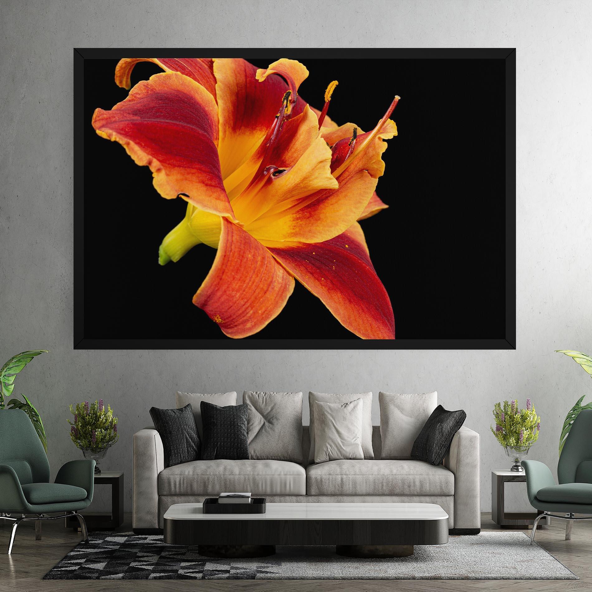 Картина на платно Exotic Orange Red mockup 7