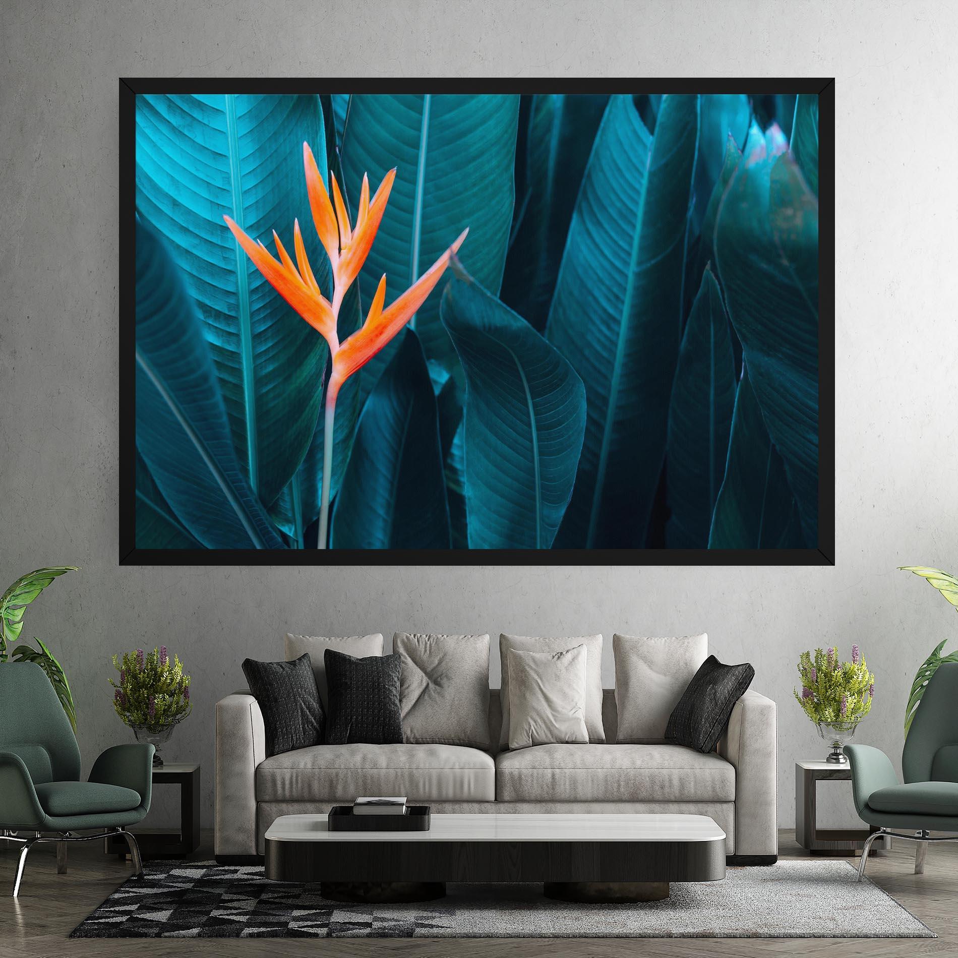 Картина на платно Orange Green Exotic mockup 7