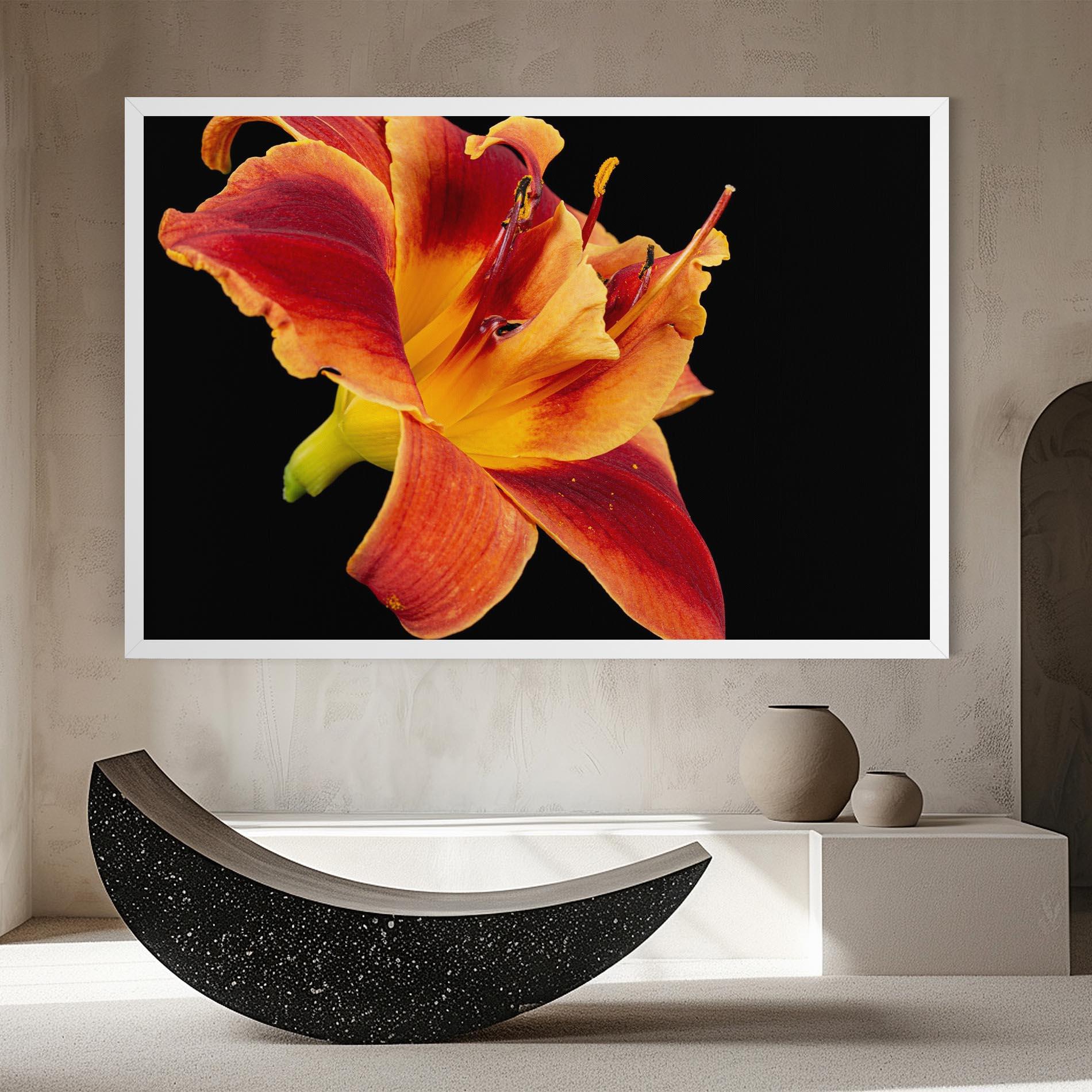 Картина на платно Exotic Orange Red mockup 8