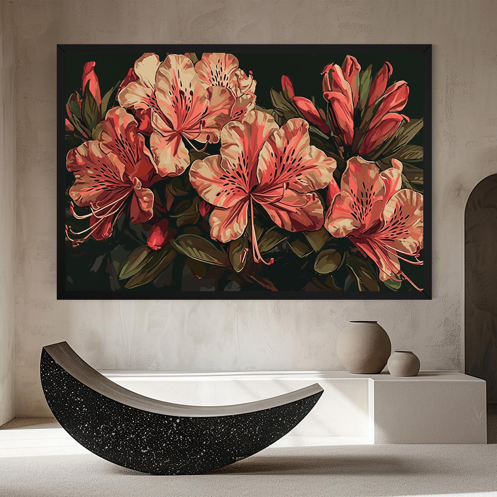 Картина на платно Cream Exotic Art mockup 8