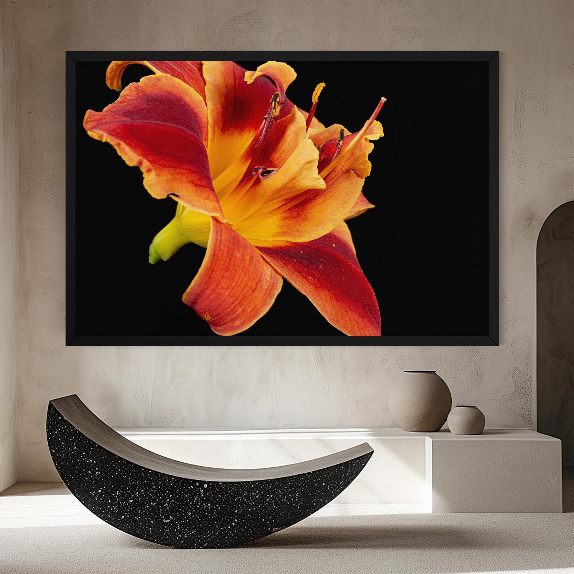 Картина на платно Exotic Orange Red mockup 8