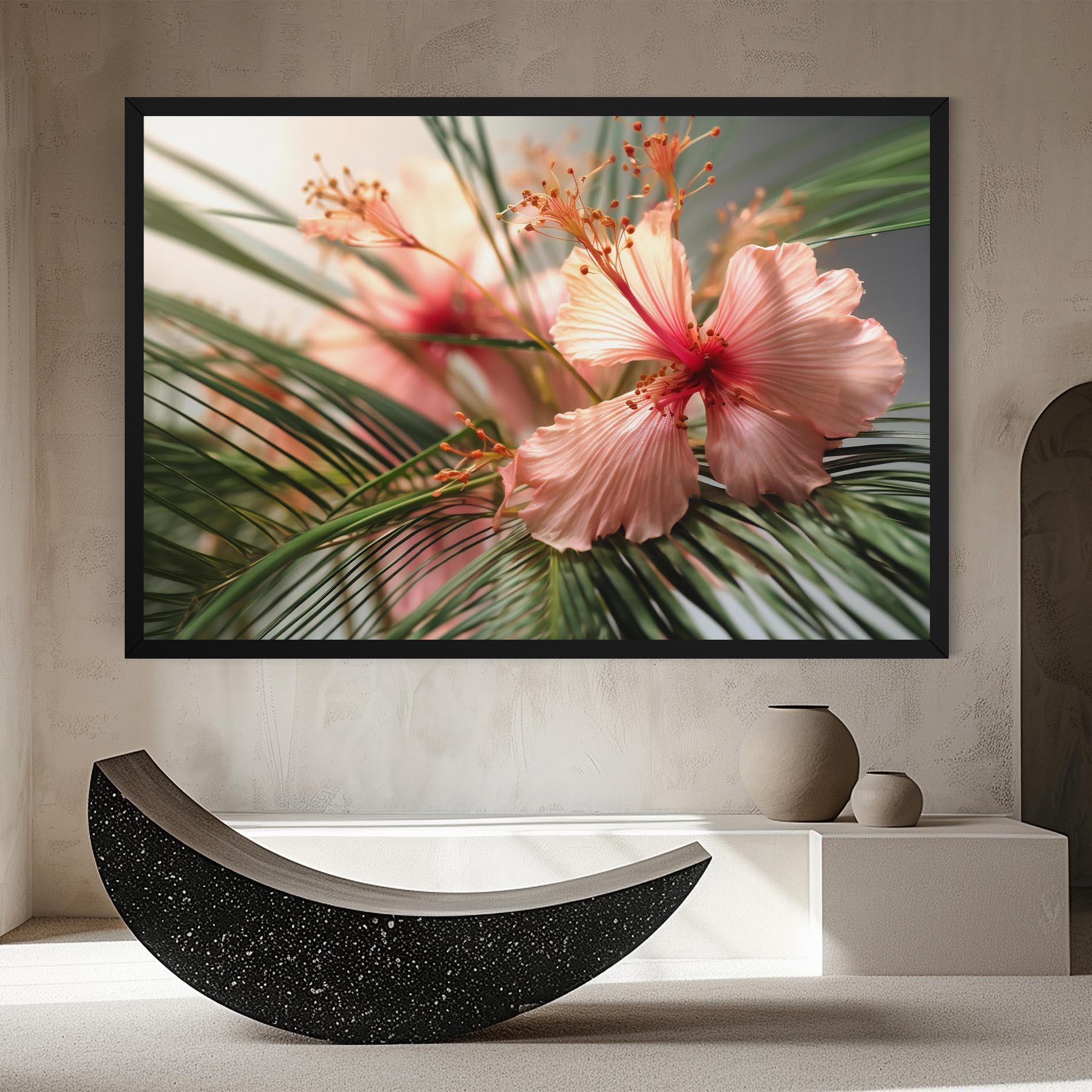 Картина на платно Sunset Exotic Flower mockup 8