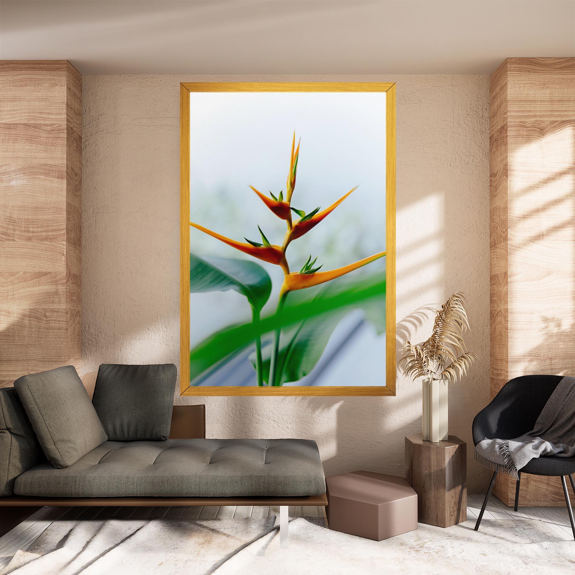 Картина на платно Exotic Orange Green mockup 8