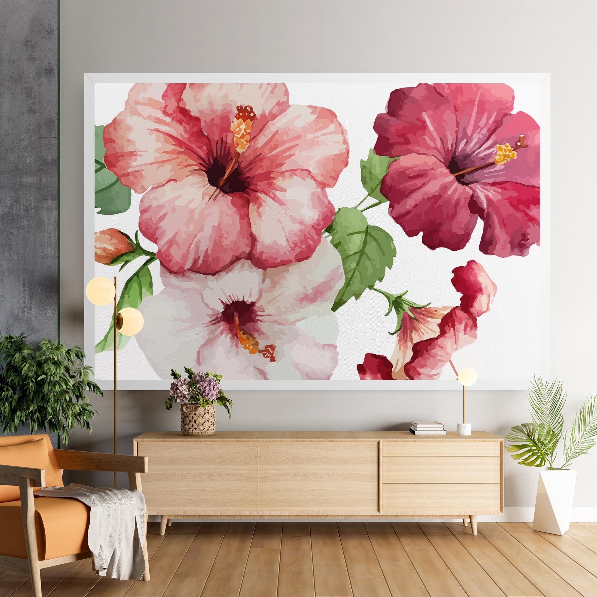 Картина на платно Exotic Flower Paint mockup 9