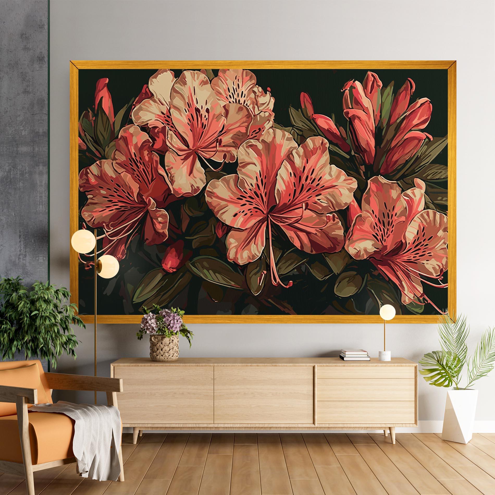 Картина на платно Cream Exotic Art mockup 9
