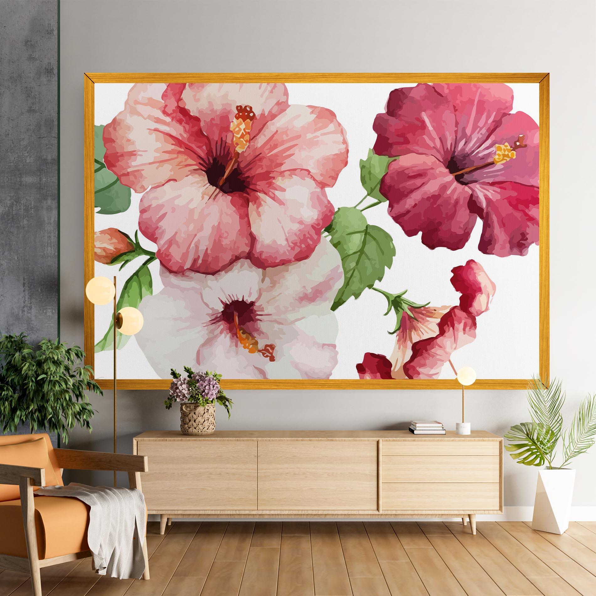 Картина на платно Exotic Flower Paint mockup 9