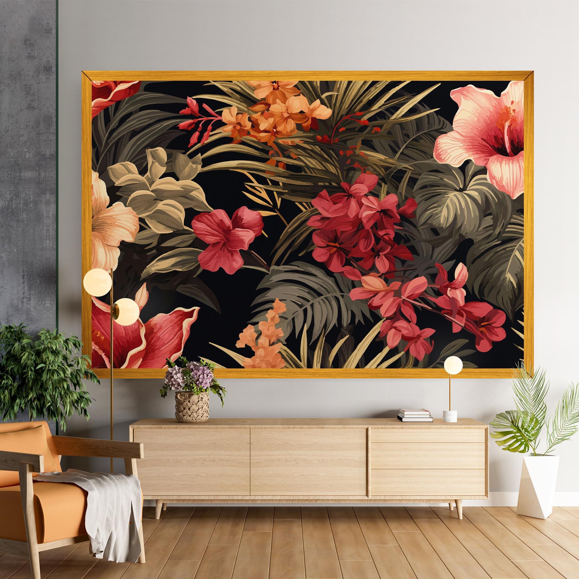 Картина на платно Exotic Flower Plant mockup 9