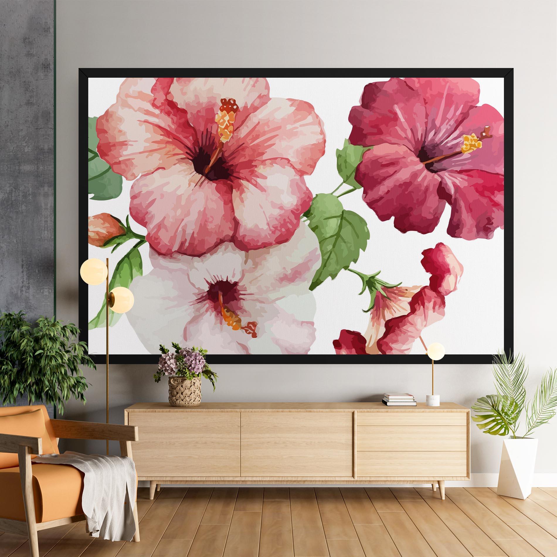 Картина на платно Exotic Flower Paint mockup 9