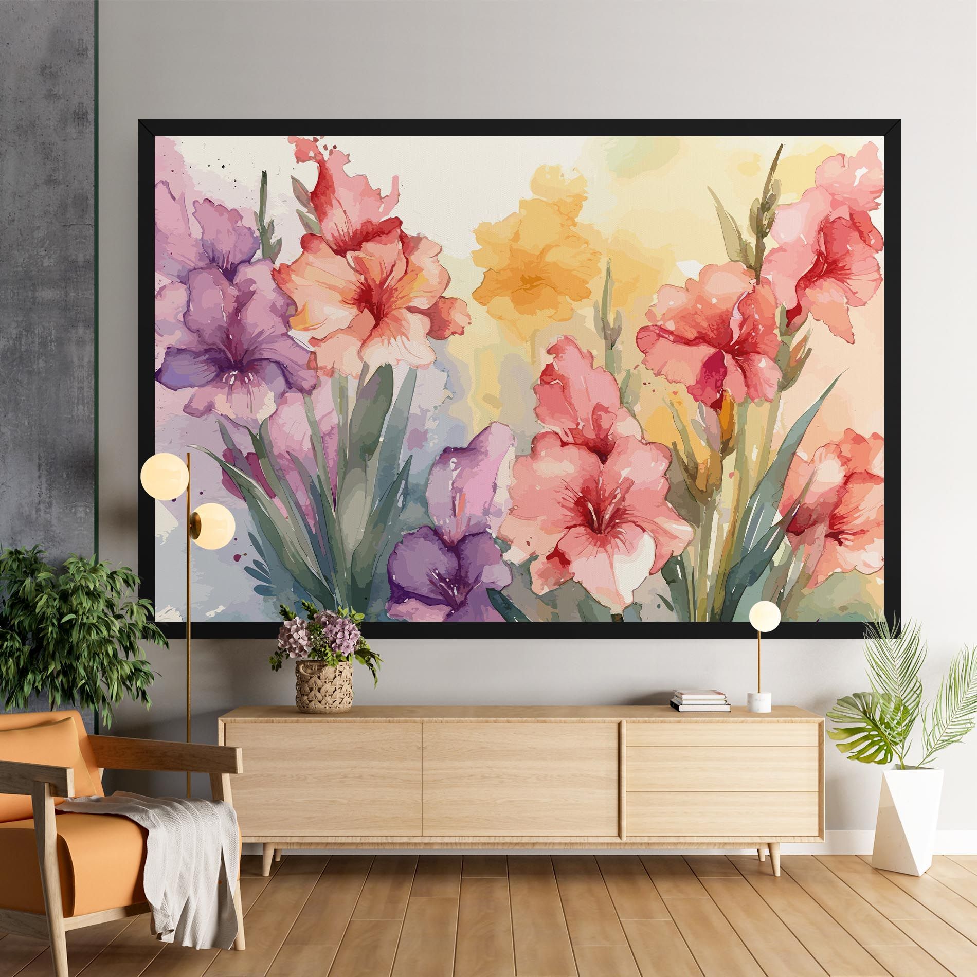 Exotic Watercolor mockup 9