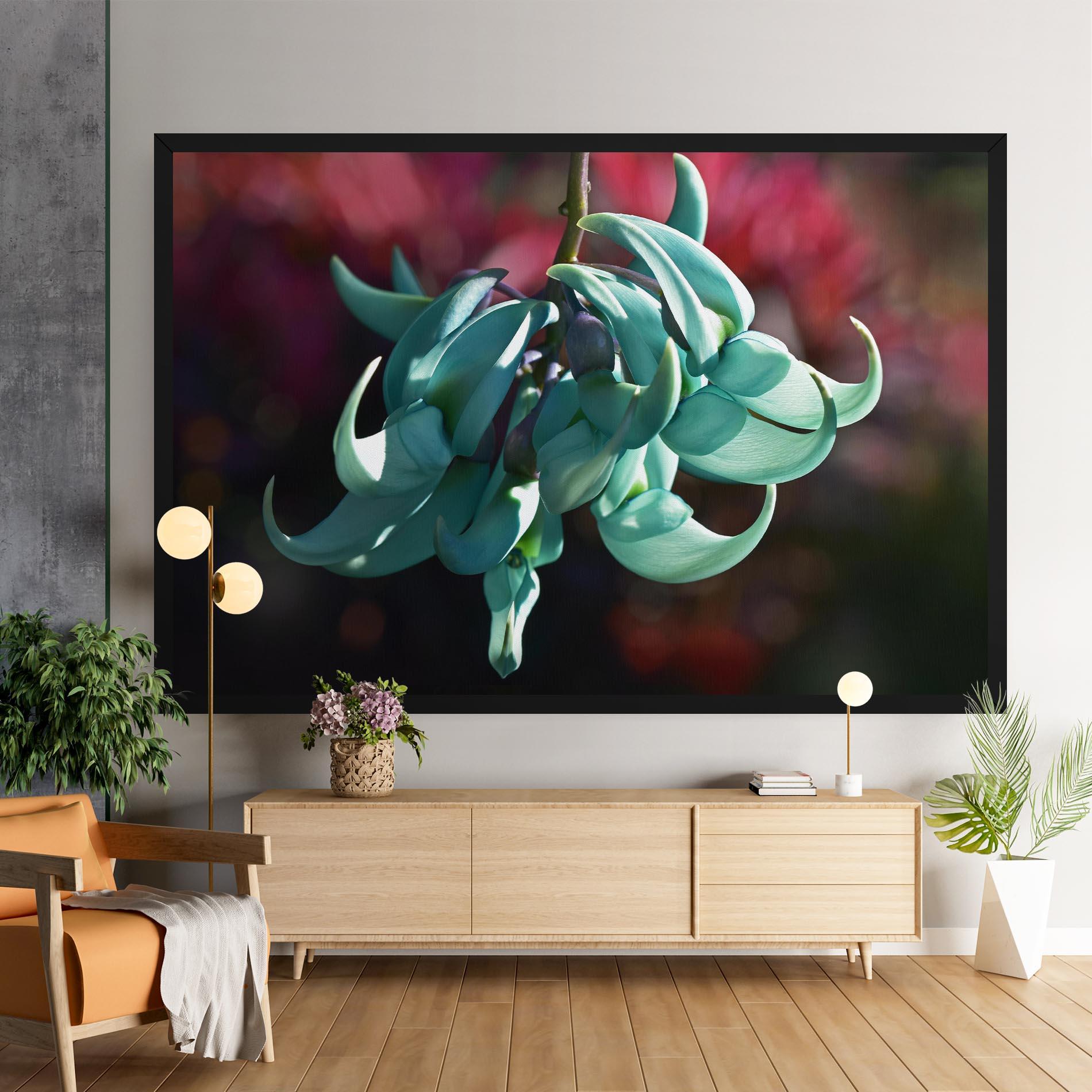 Картина на платно Pastel Green Plant mockup 9