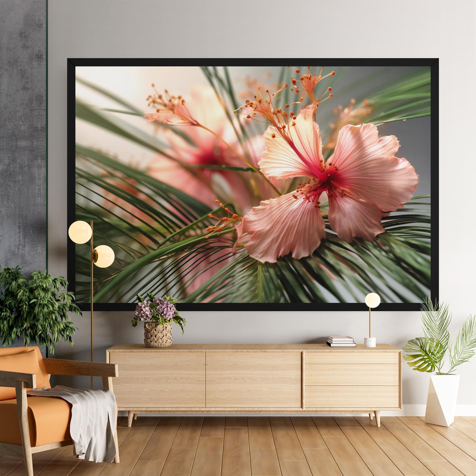 Картина на платно Sunset Exotic Flower mockup 9