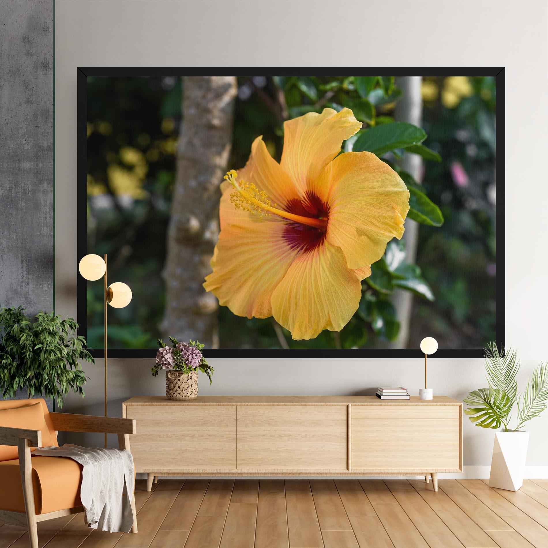 Картина на платно Yellow Hibiscus mockup 9