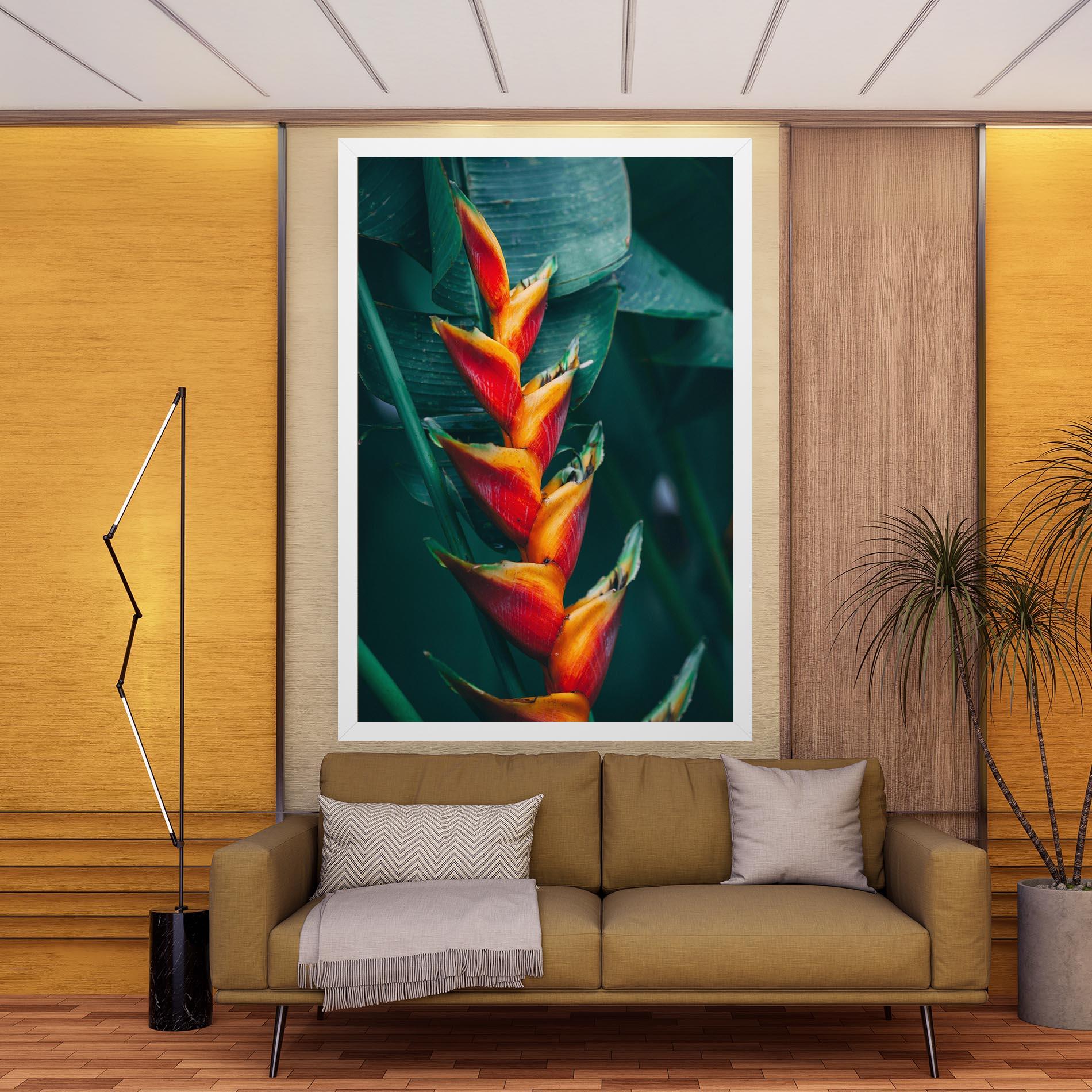 Картина на платно Red Orange Exotic mockup 9