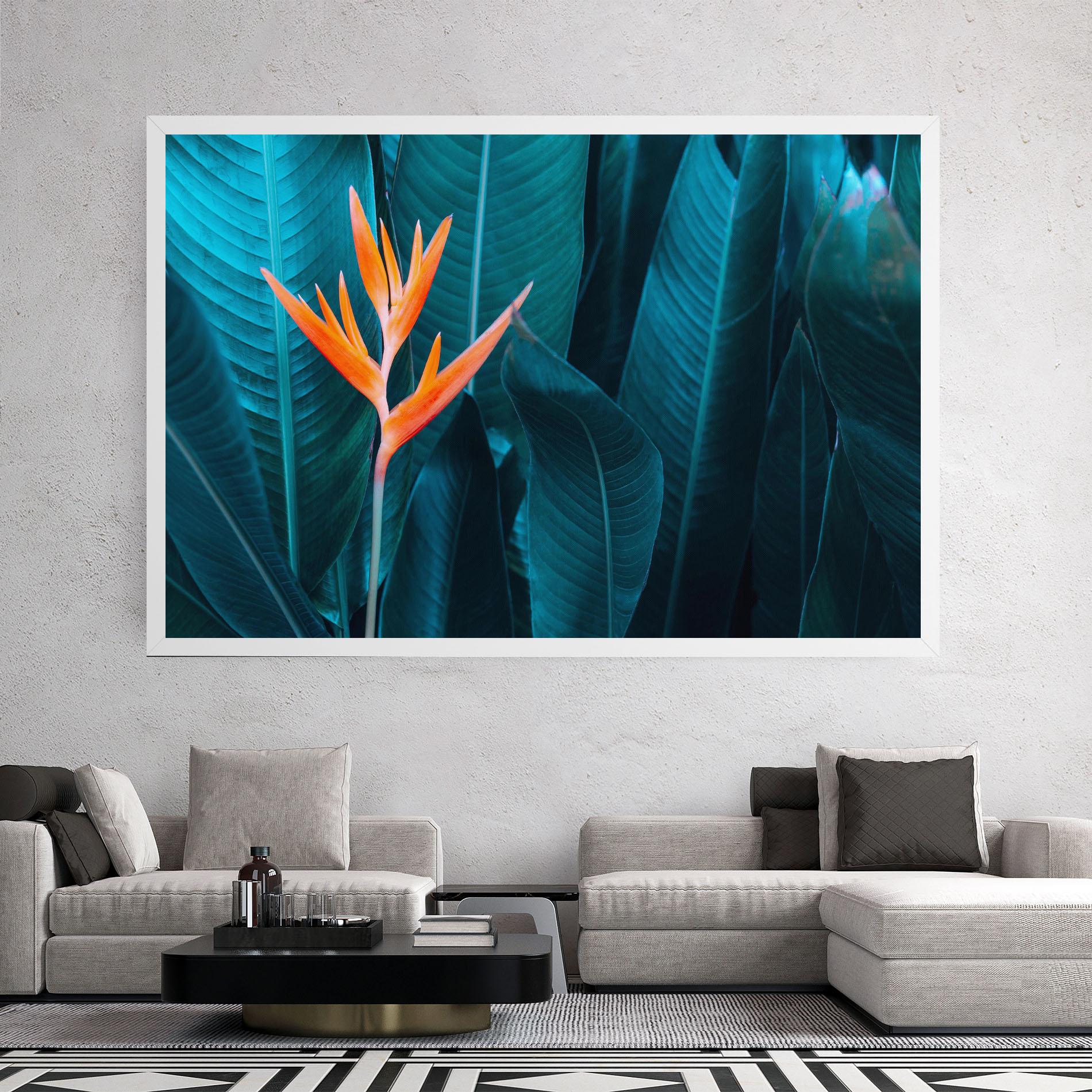 Картина на платно Orange Green Exotic mockup 2