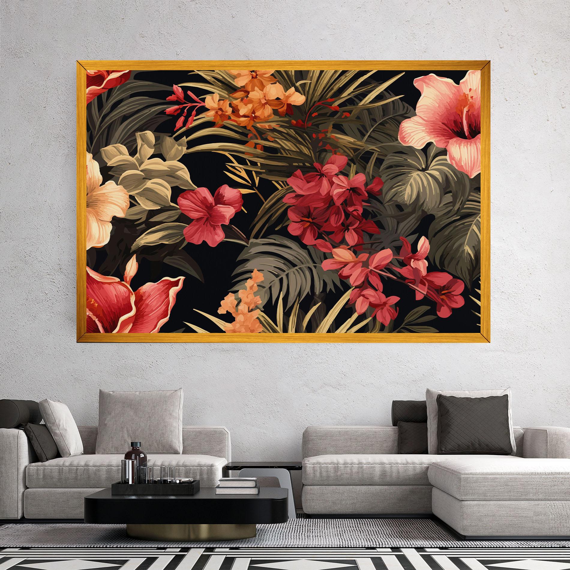 Картина на платно Exotic Flower Plant mockup 2