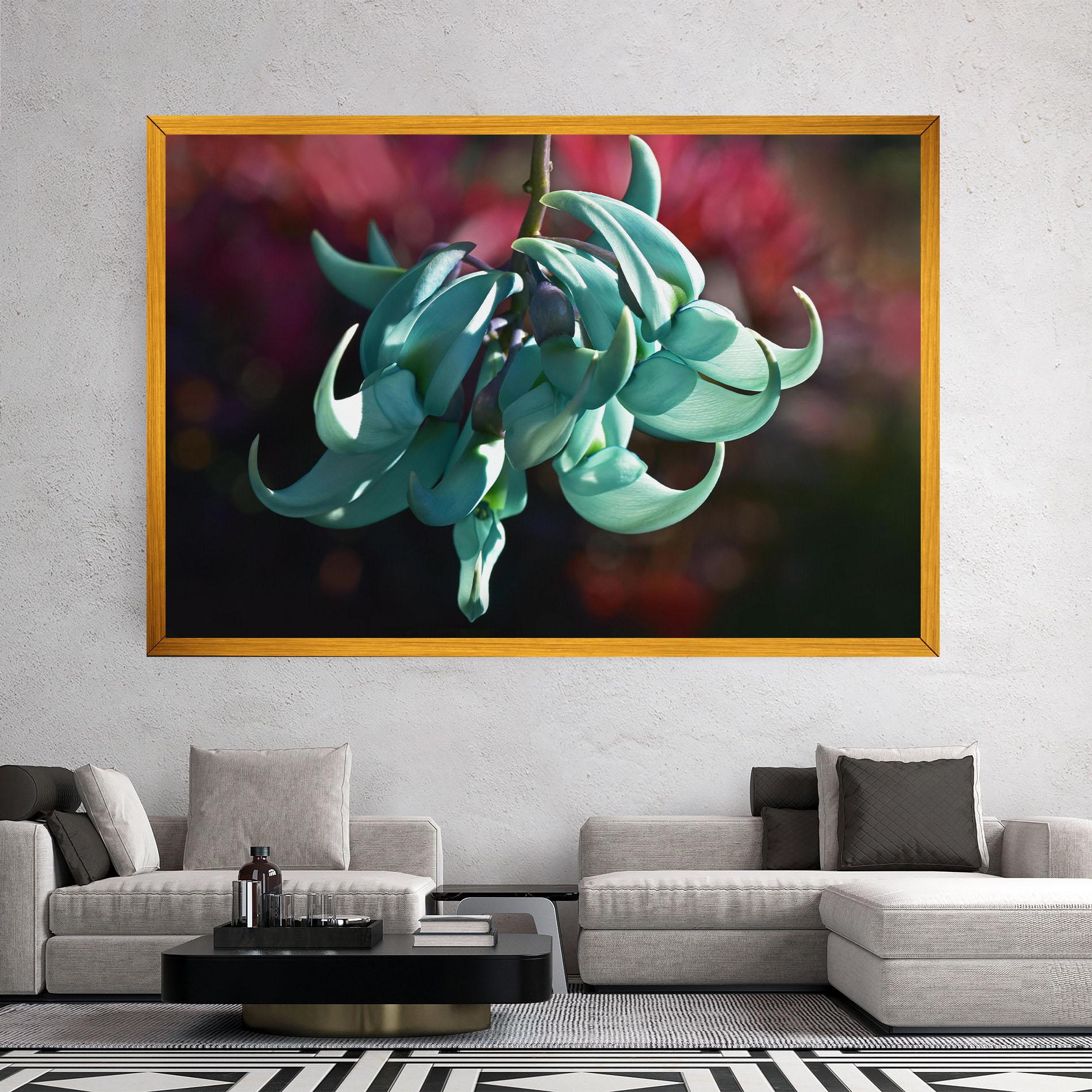 Картина на платно Pastel Green Plant mockup 2