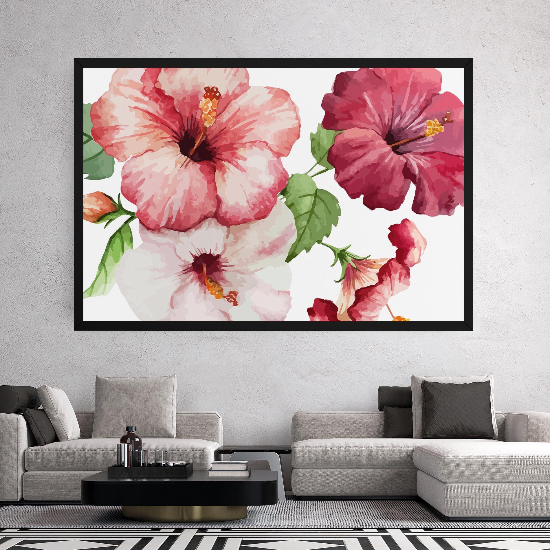 Картина на платно Exotic Flower Paint mockup 2