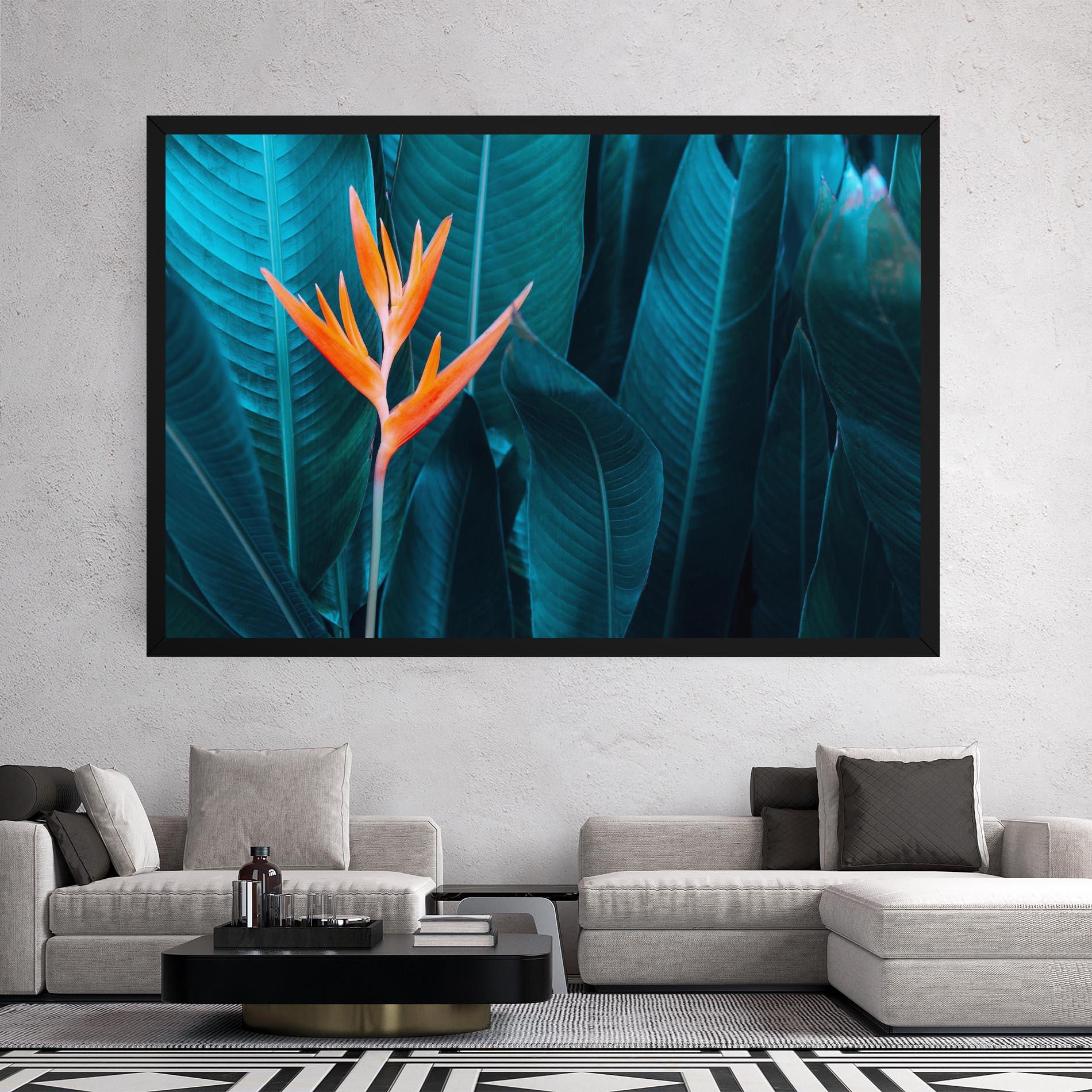 Картина на платно Orange Green Exotic mockup 2