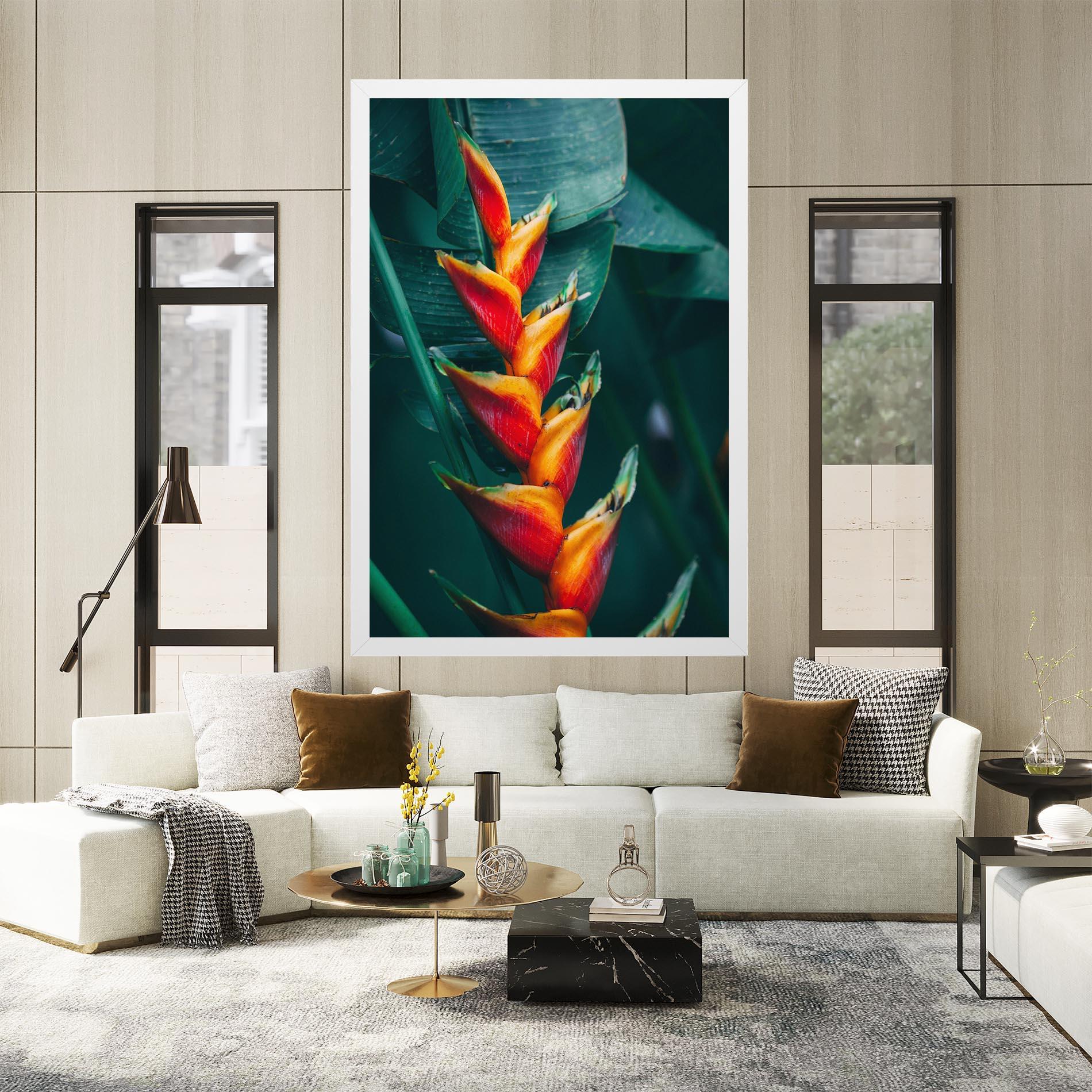 Картина на платно Red Orange Exotic mockup 2