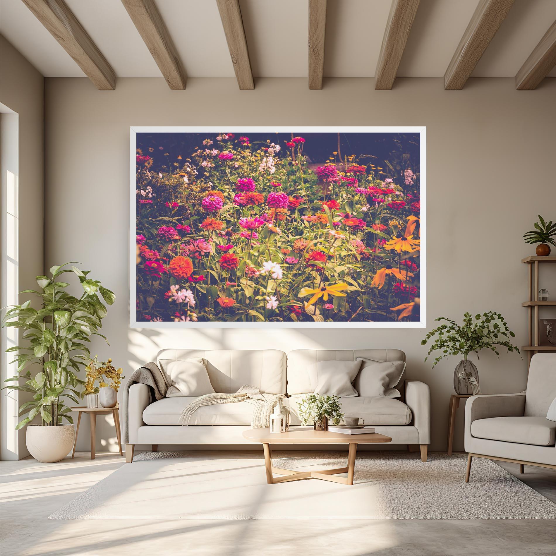 Картина на платно Colorful Wild Field mockup 6