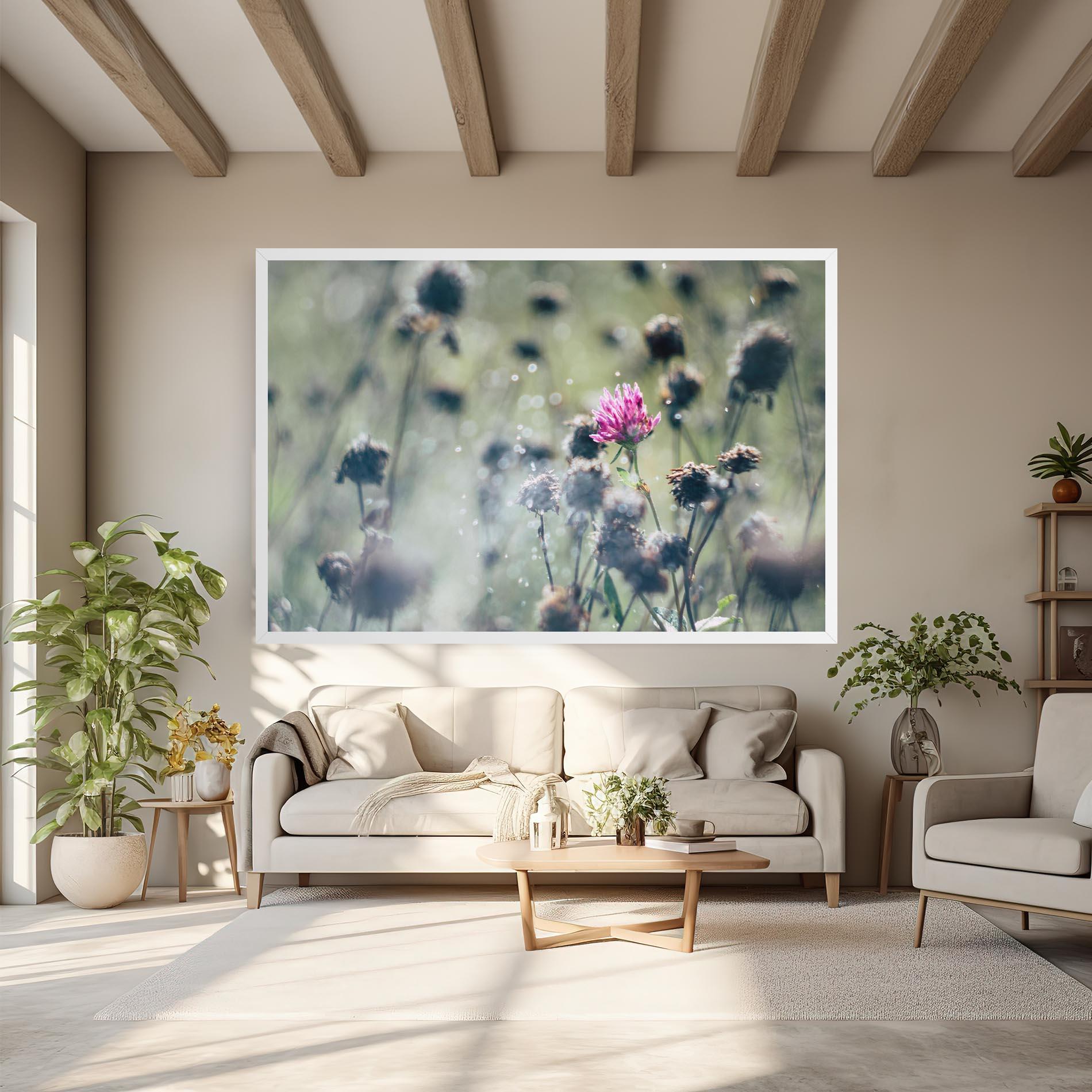 Картина на платно Dreamy Purple Flower mockup 6