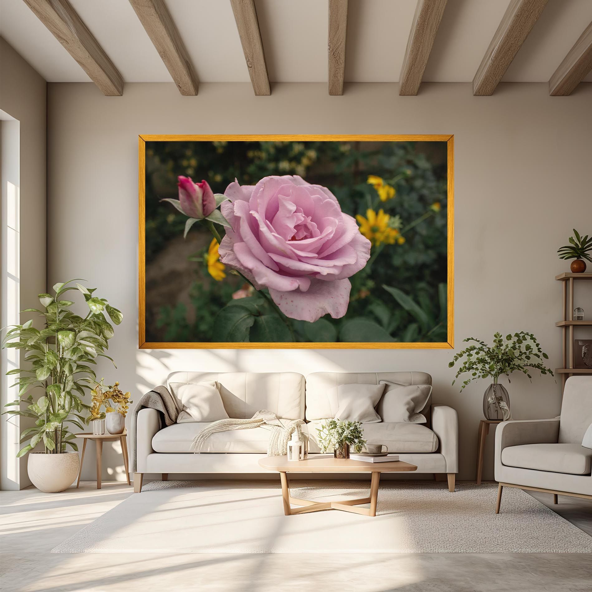 Garden Pink Rose mockup 6