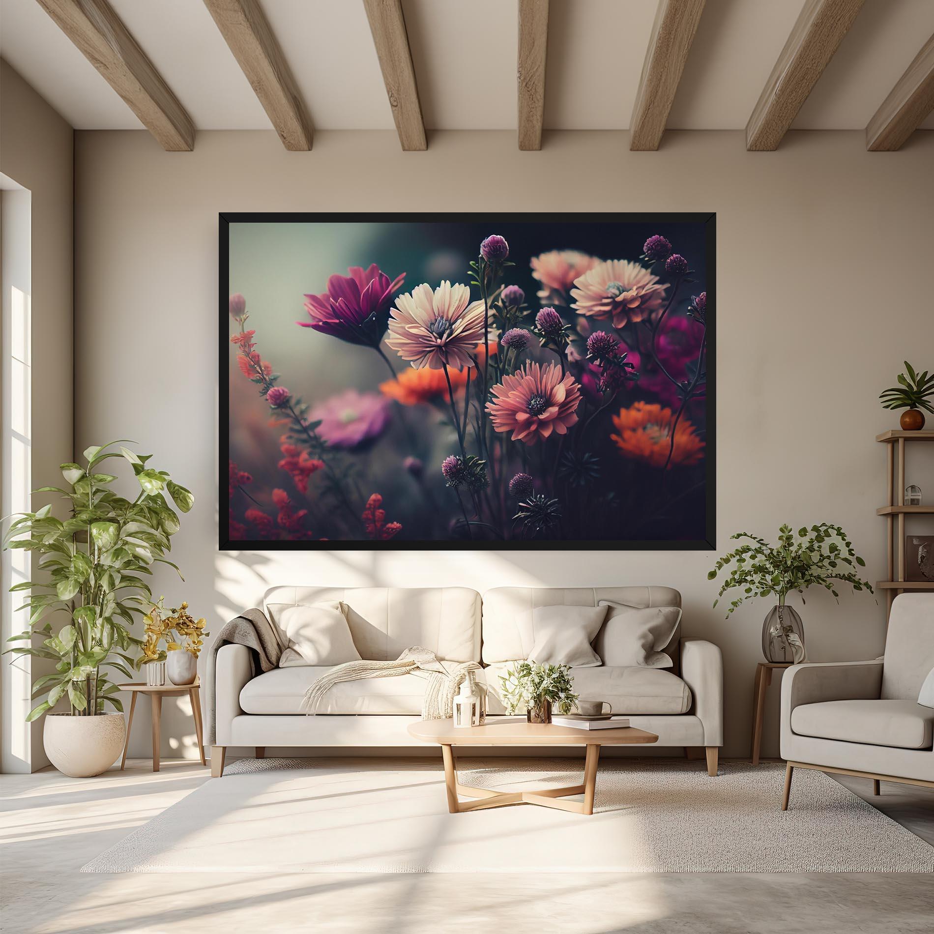 Картина на платно Beautiful Flower Garden mockup 6