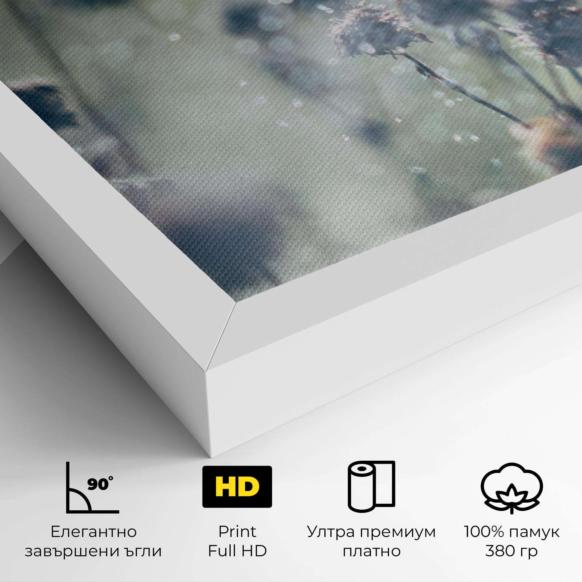 Картина на платно Dreamy Purple Flower mockup 4